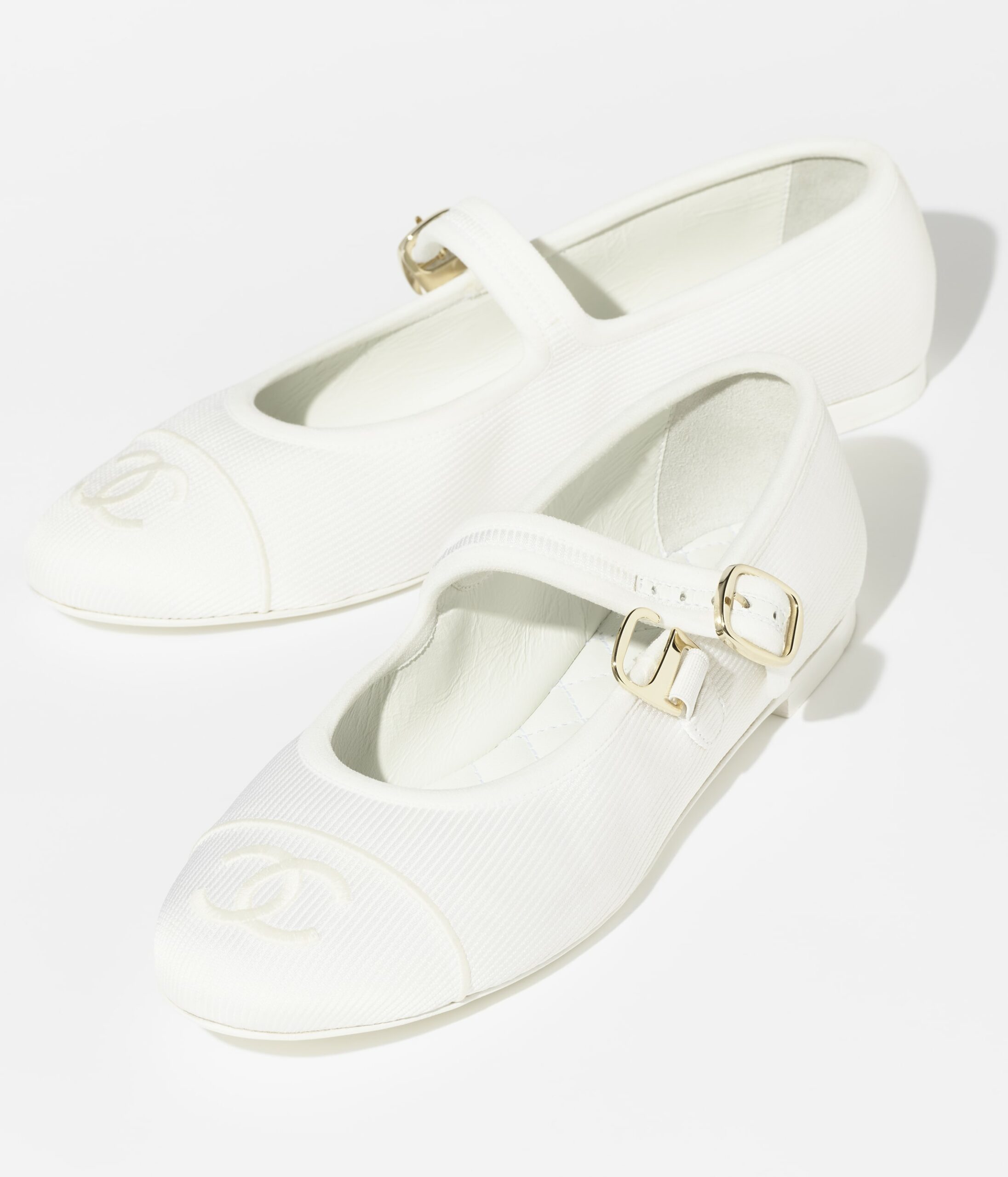 Ch**el Mary Janes White For Women G45503 B16406 NX269