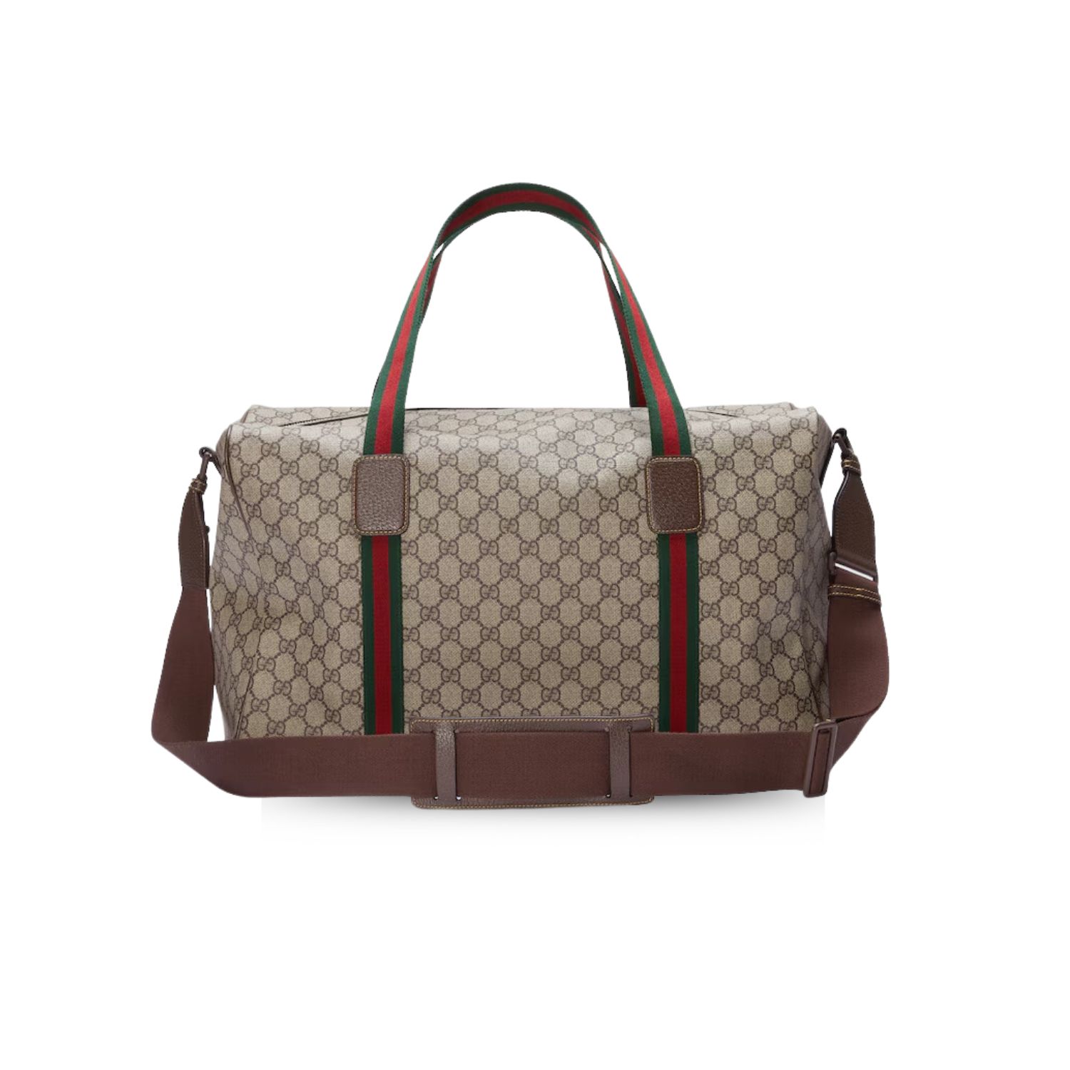 Gvc*1 Medium Duffle Bag With Web Beige 17.9 In/ 45.5 Cm 758664 FACK7 9768