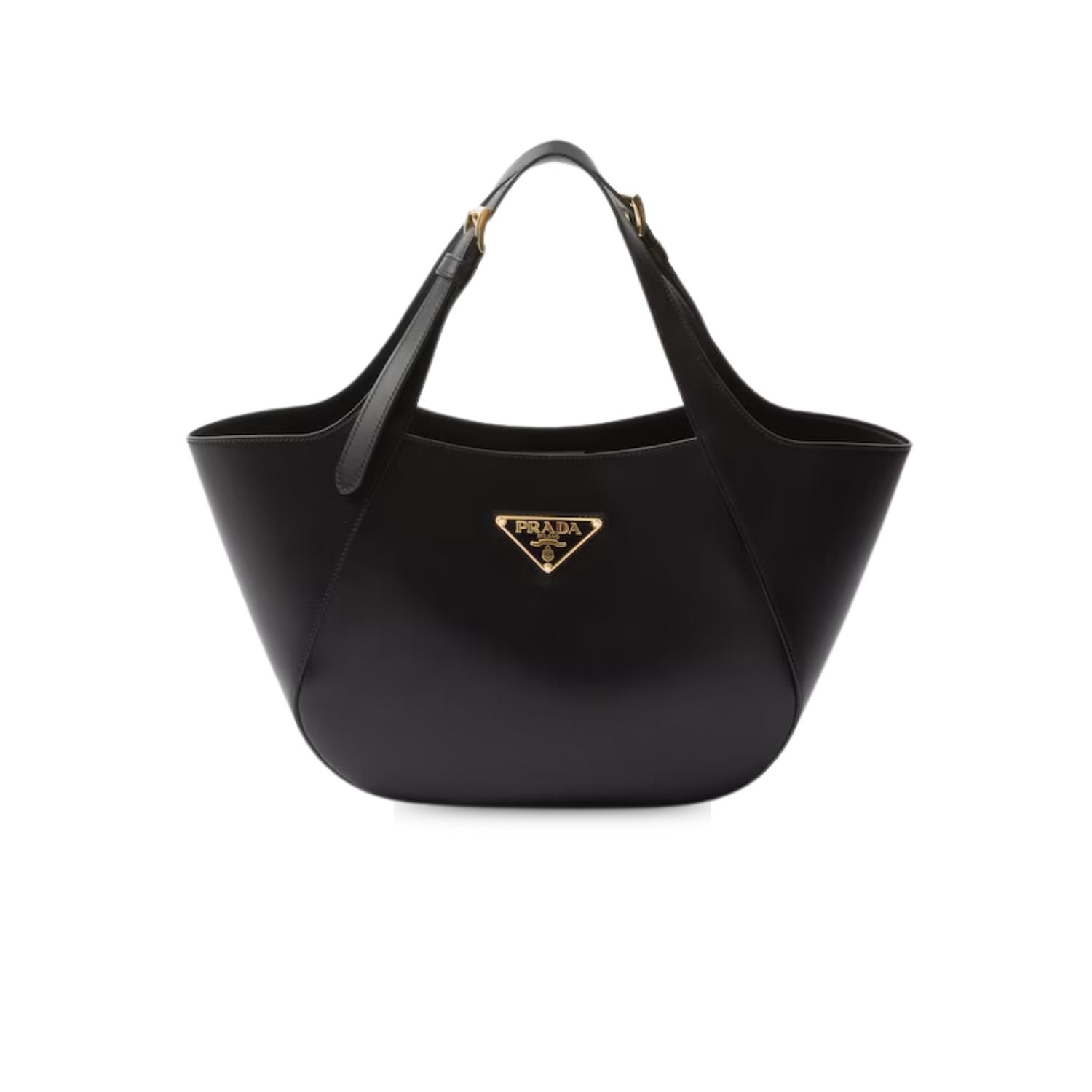 Pra*a Medium Tote Bag Black For Women 11 Inches/ 28 Cm 1BG483_2AIX_F0002_V_OOO