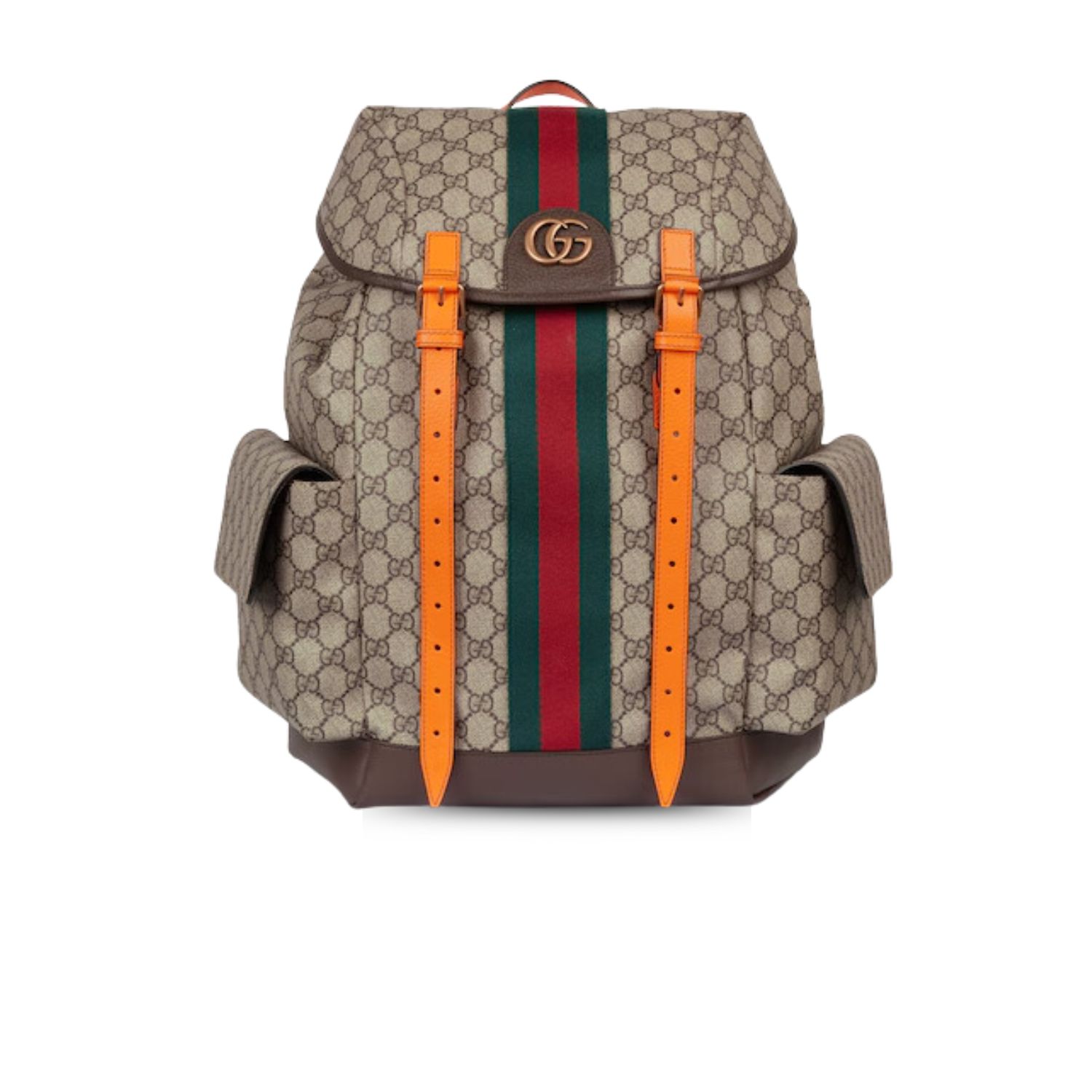 Gvc*1 Ophidia  Medium Backpack Beige For Men 15.7 in/ 40 cm 598140 FADEB 9757