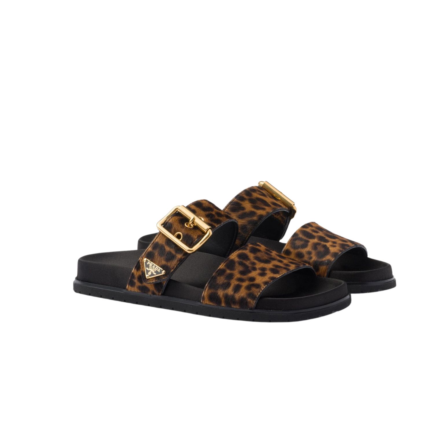 Pra*a Printed Slides Brown For Women 1XX715_XRY_F0151_F_D010