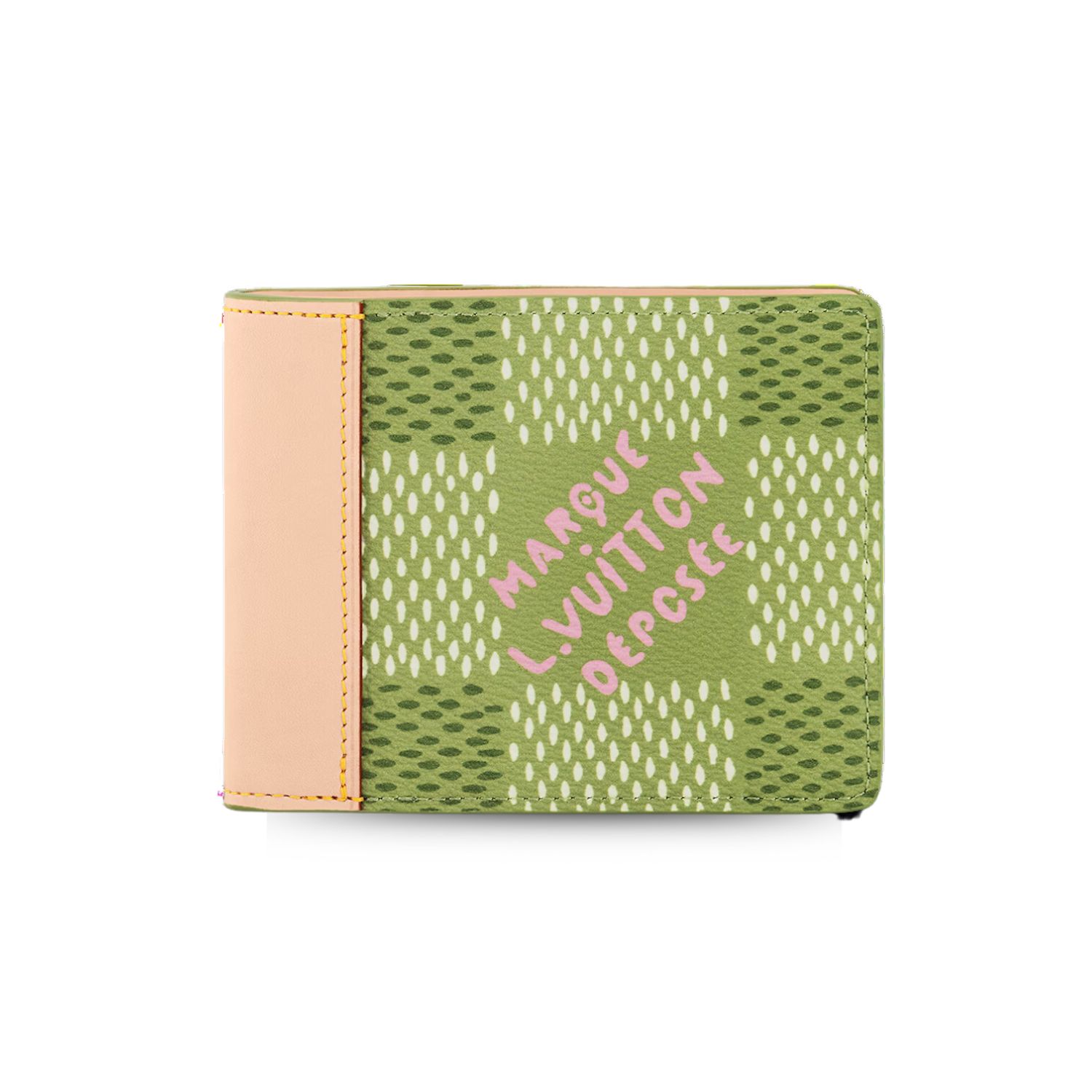 L0vis Vvtt0n Slender Wallet Green For Women 4.3 Inches/ 11 Cm N40636