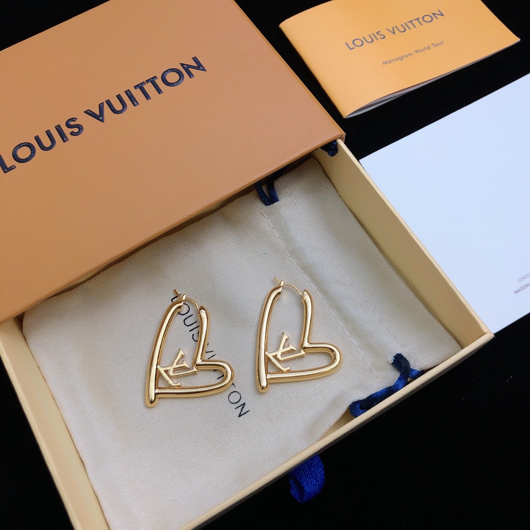 L0vis Vvtt0n Stud Earrings Gold For Women