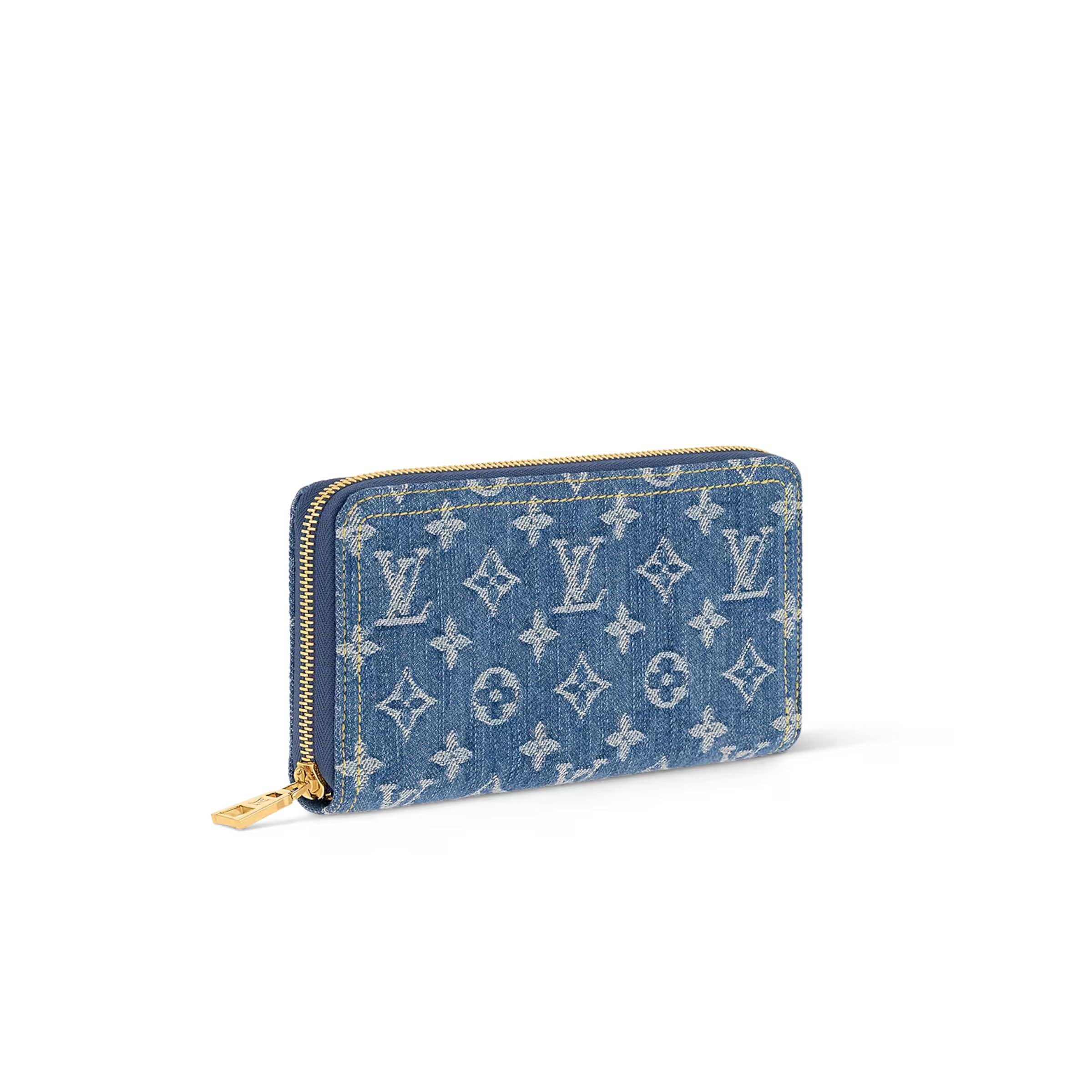 L0vis Vvtt0n Zippy Wallet Blue For Women 7.7 Inches/ 19.5 Cm M82958