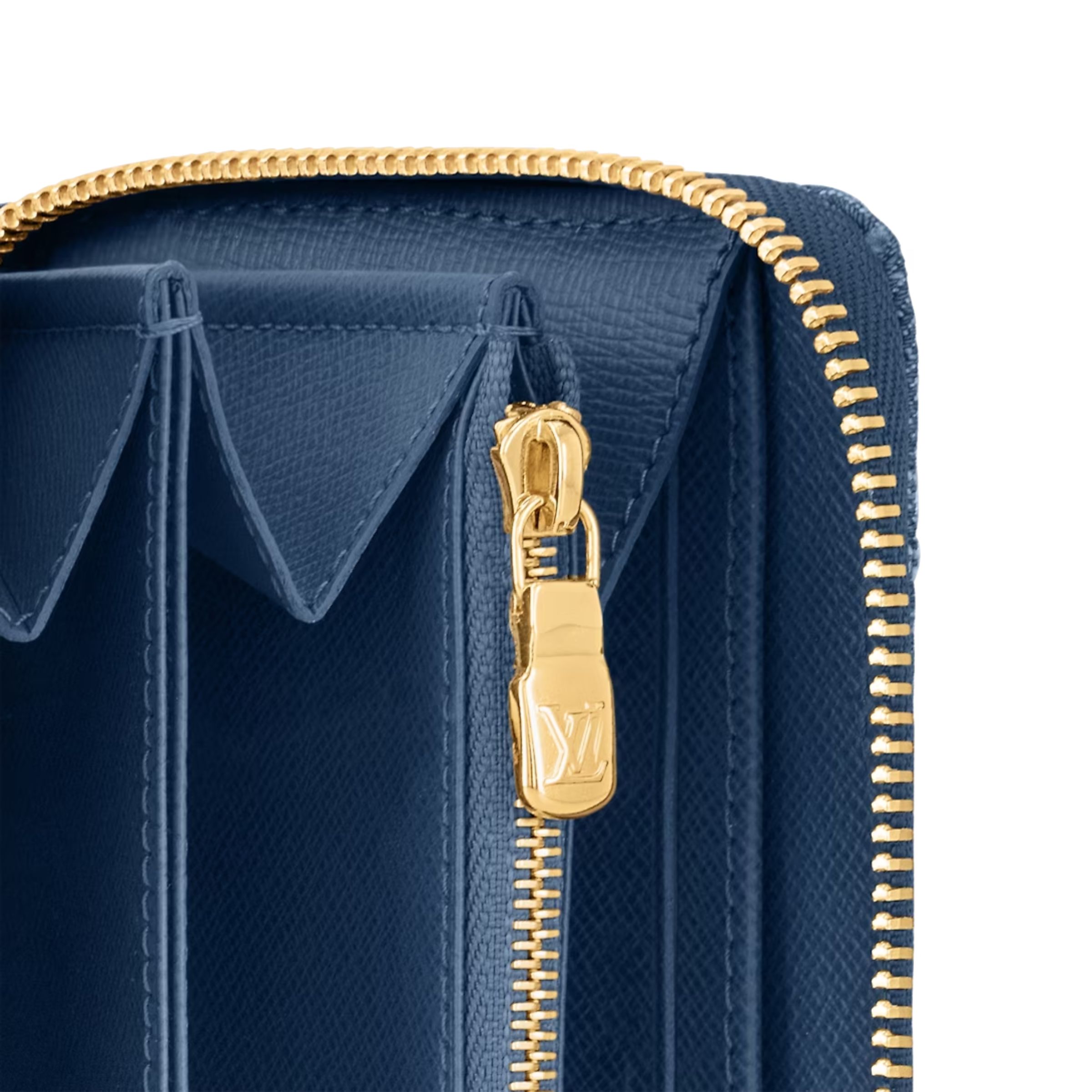 L0vis Vvtt0n Zippy Wallet Blue For Women 7.7 Inches/ 19.5 Cm M82958