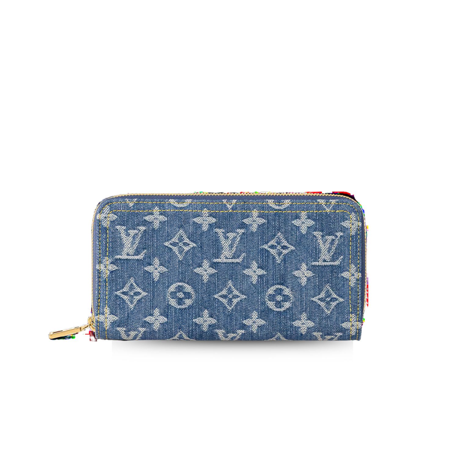 L0vis Vvtt0n Zippy Wallet Blue For Women 7.7 Inches/ 19.5 Cm M82958