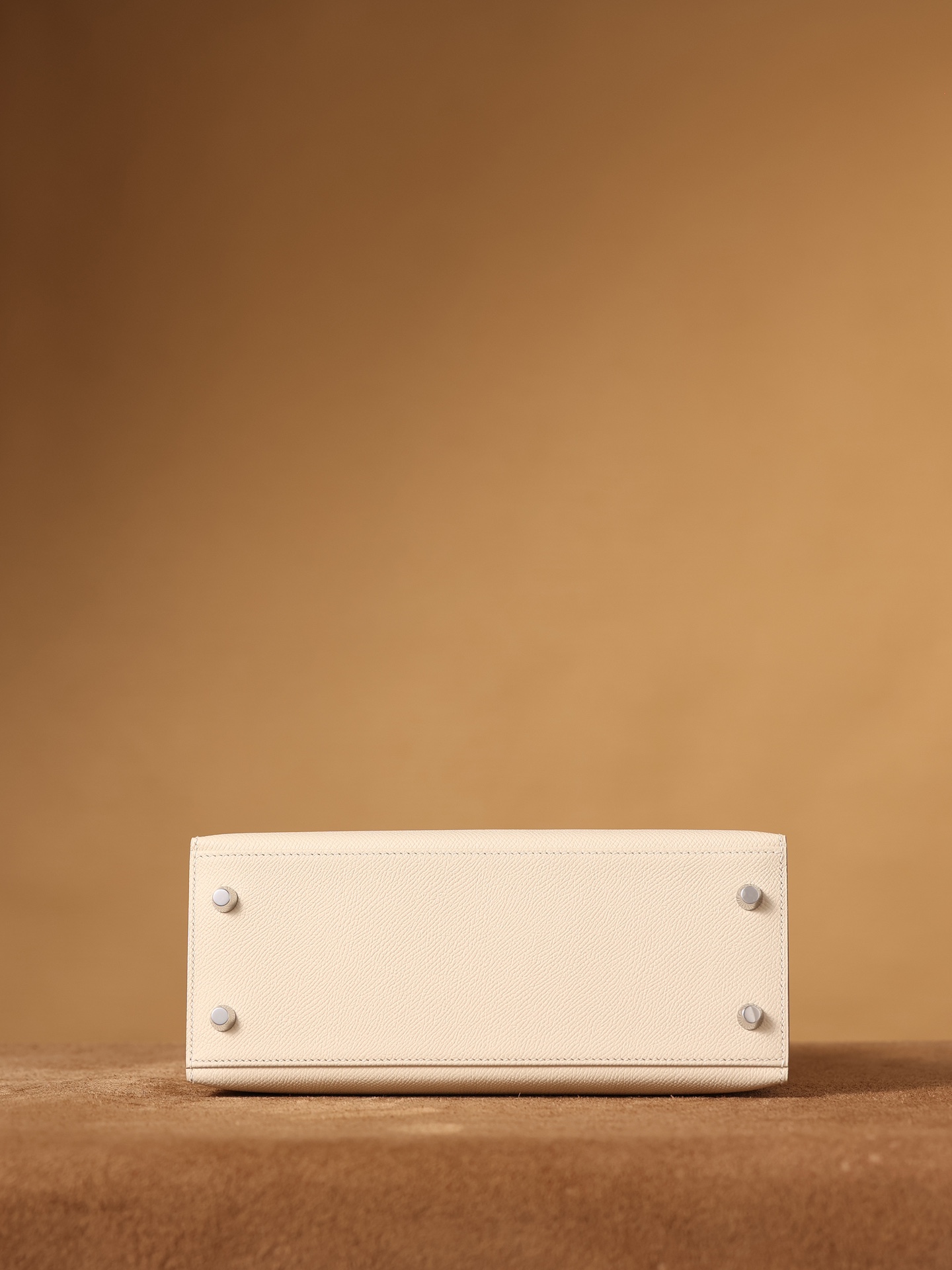 H**me5 Kelly Epsom Silver Lock Bag Cream For Women 9,8in/25cm