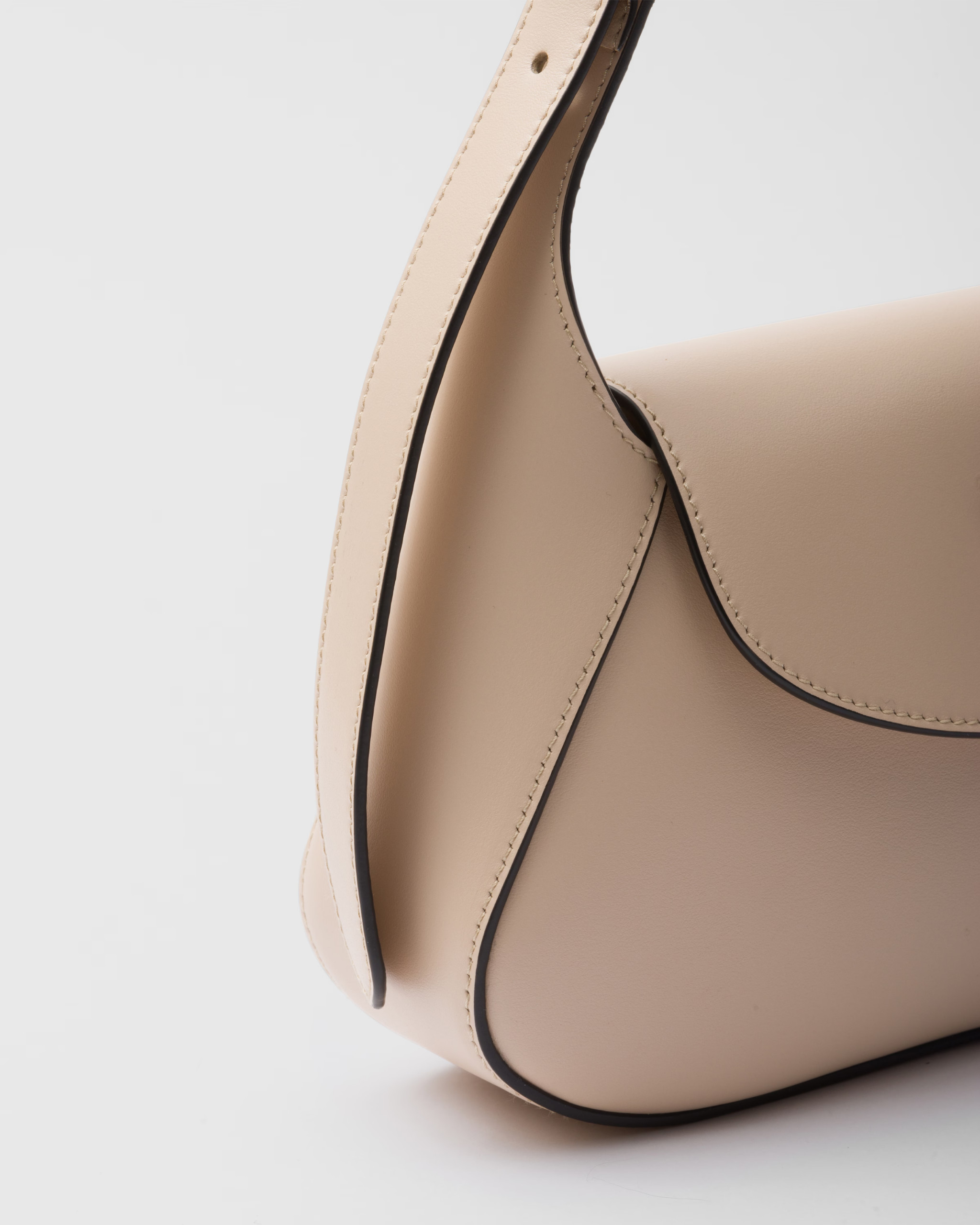 Pra*a Small Shoulder Bag Beige For Women 9,8in/25cm