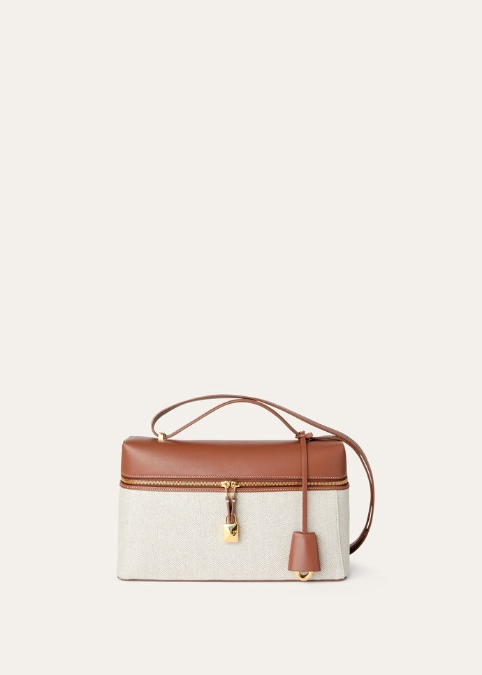 [True-to-ORIGINAL] L0r0 P1ana Extra Bag L27 Natural/Caramel Sugar For Women 11 in /27 cm FAO3001 B4AU