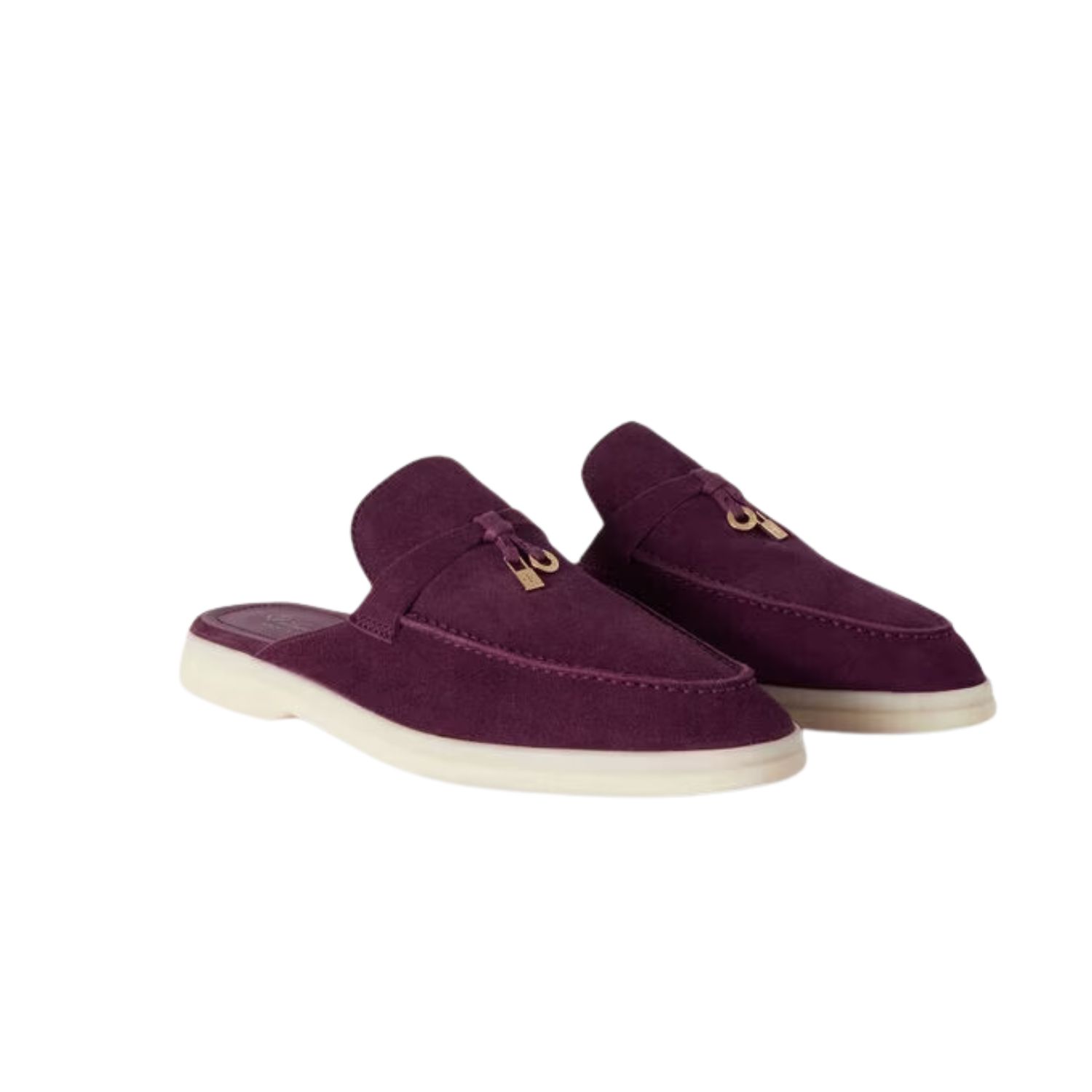 L0r0 P1ana Babouche Charms Walk Loafers Bright Amaranth For Women – FAI1543 K03I