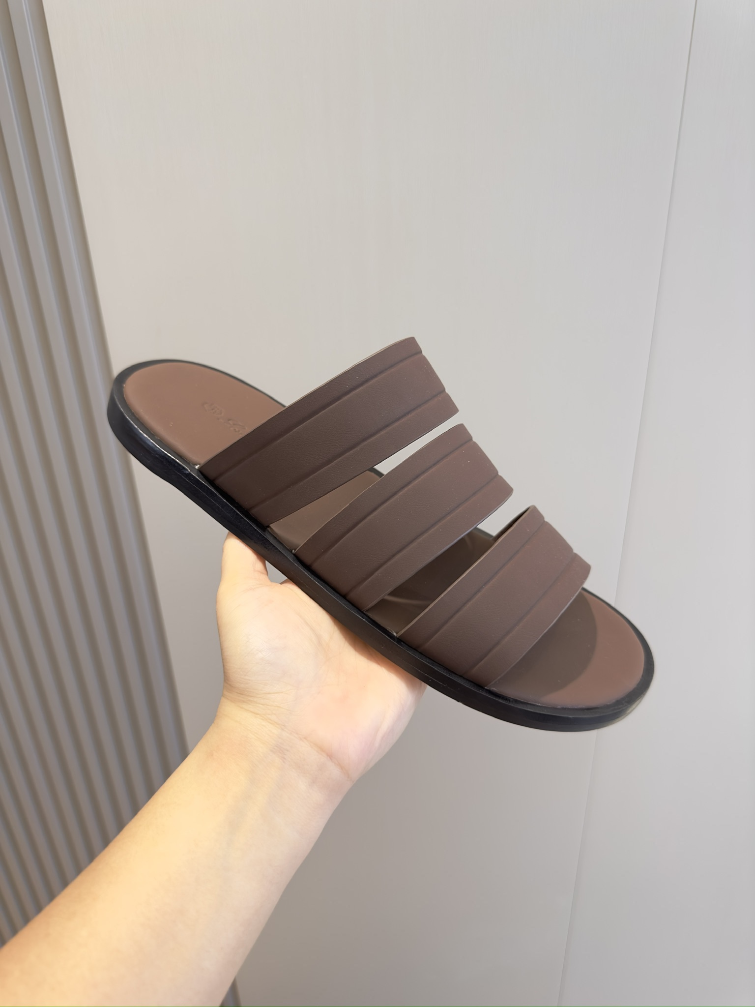L0r0 P1ana Naha Sandal Dark Brown For Men FAN8776