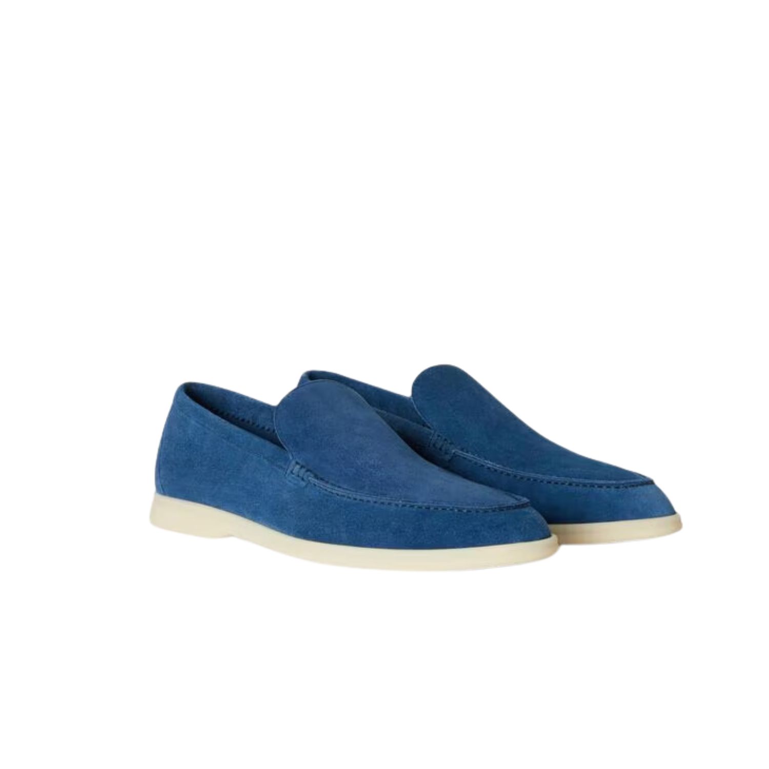 L0r0 P1ana Summer Walk Loafers Blue For Men FAE8124