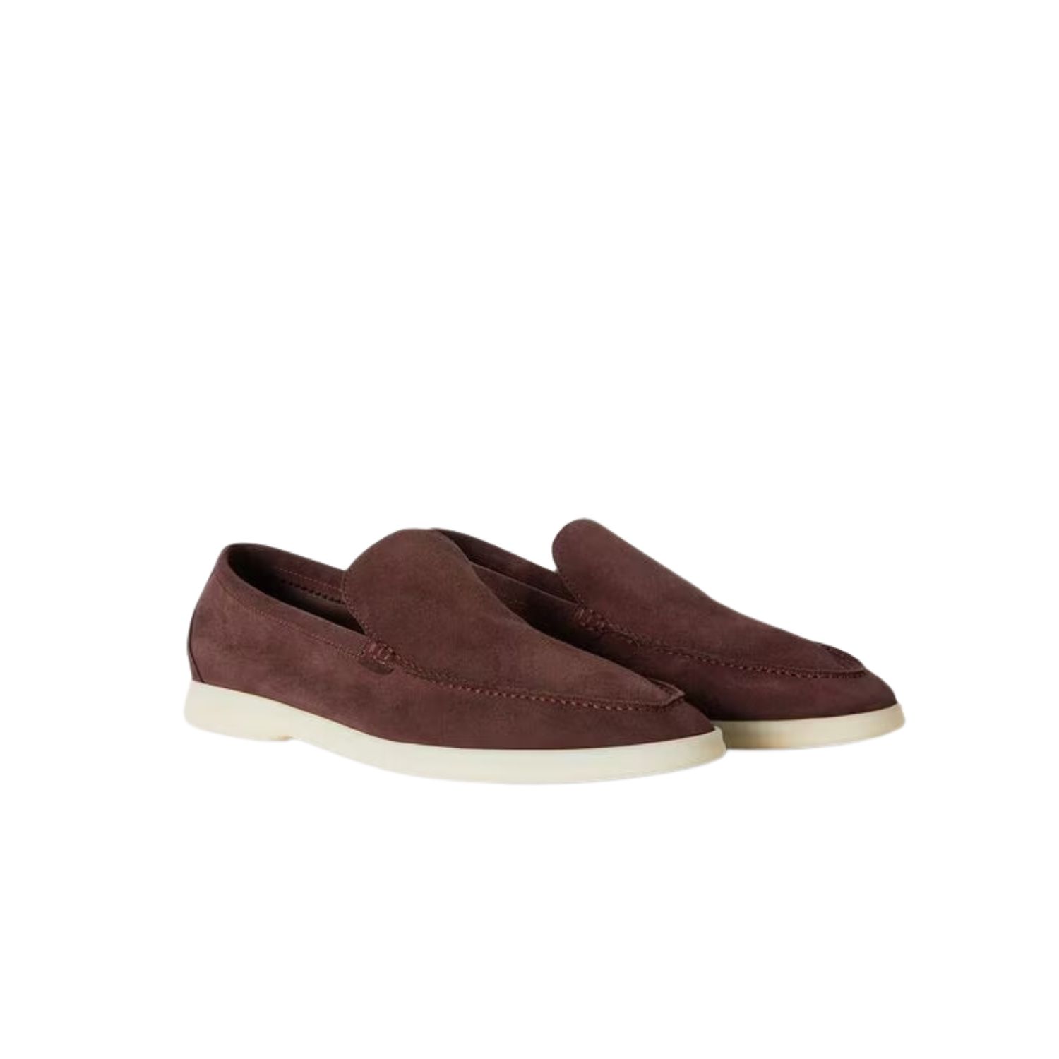 L0r0 P1ana Summer Walk Loafers Dark Brown For Men FAE8124