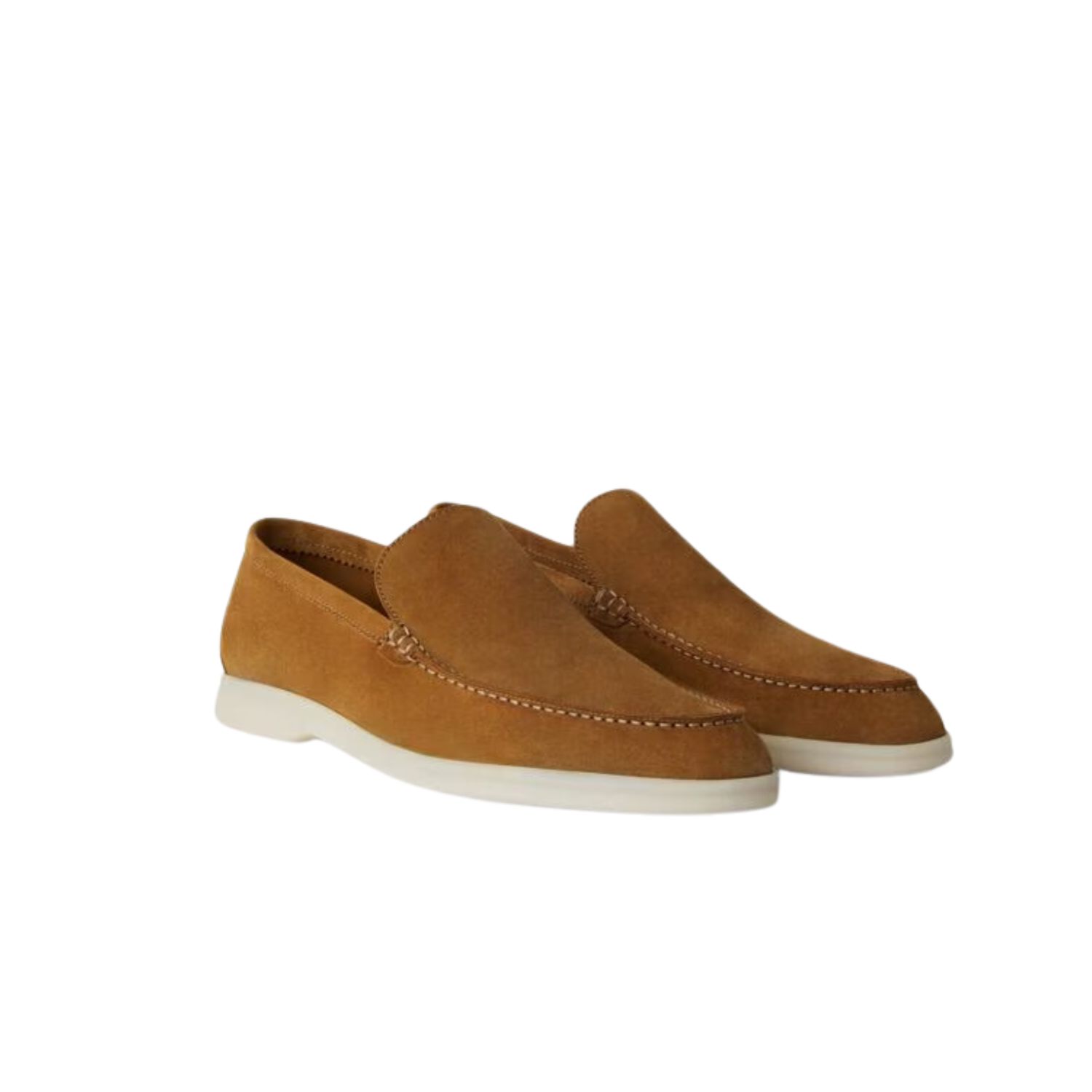 L0r0 P1ana Summer Walk Loafers Brown For Men FAE8124
