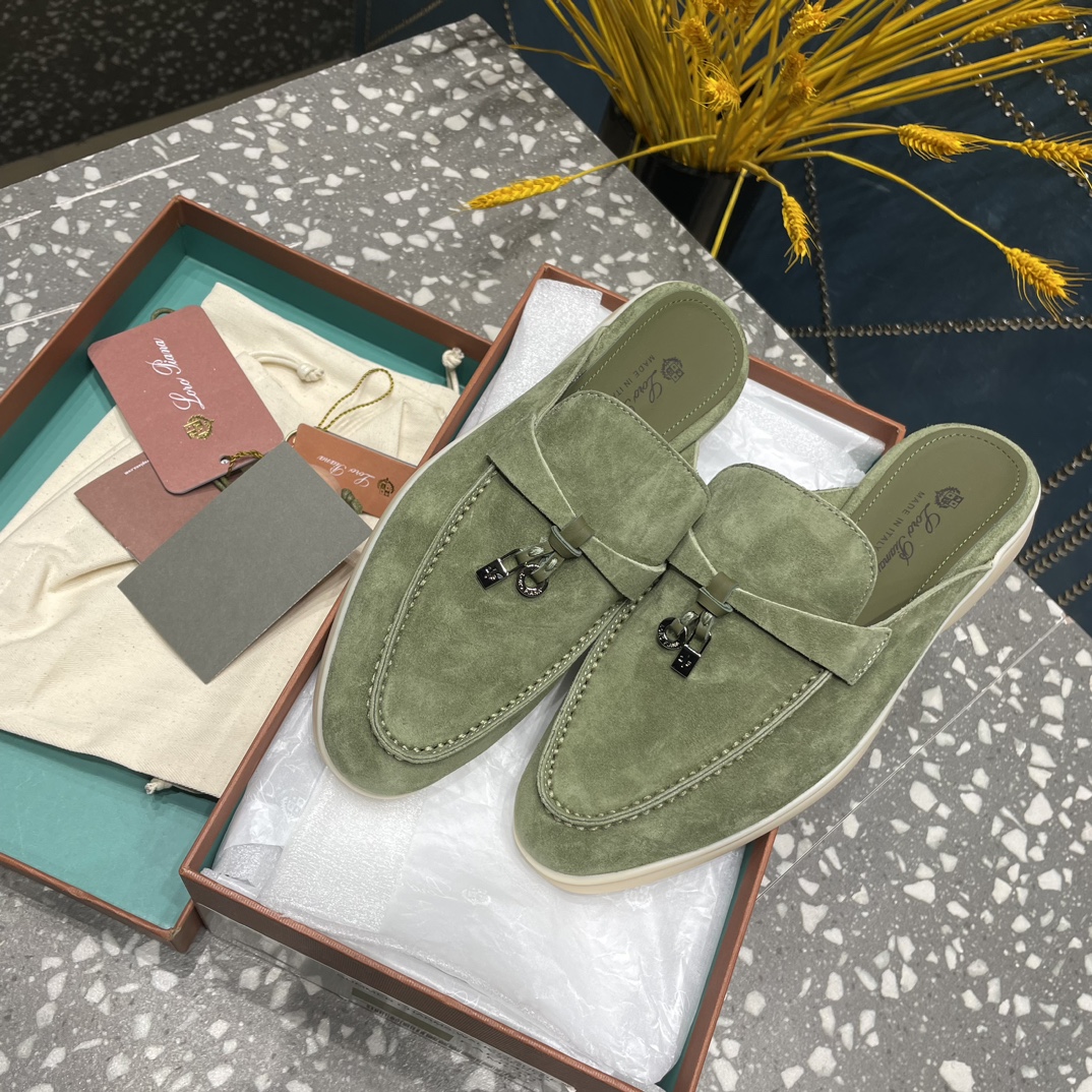 L0r0 P1ana Babouche Charms Walk Loafers Tea Room For Women – FAI1543 50KY