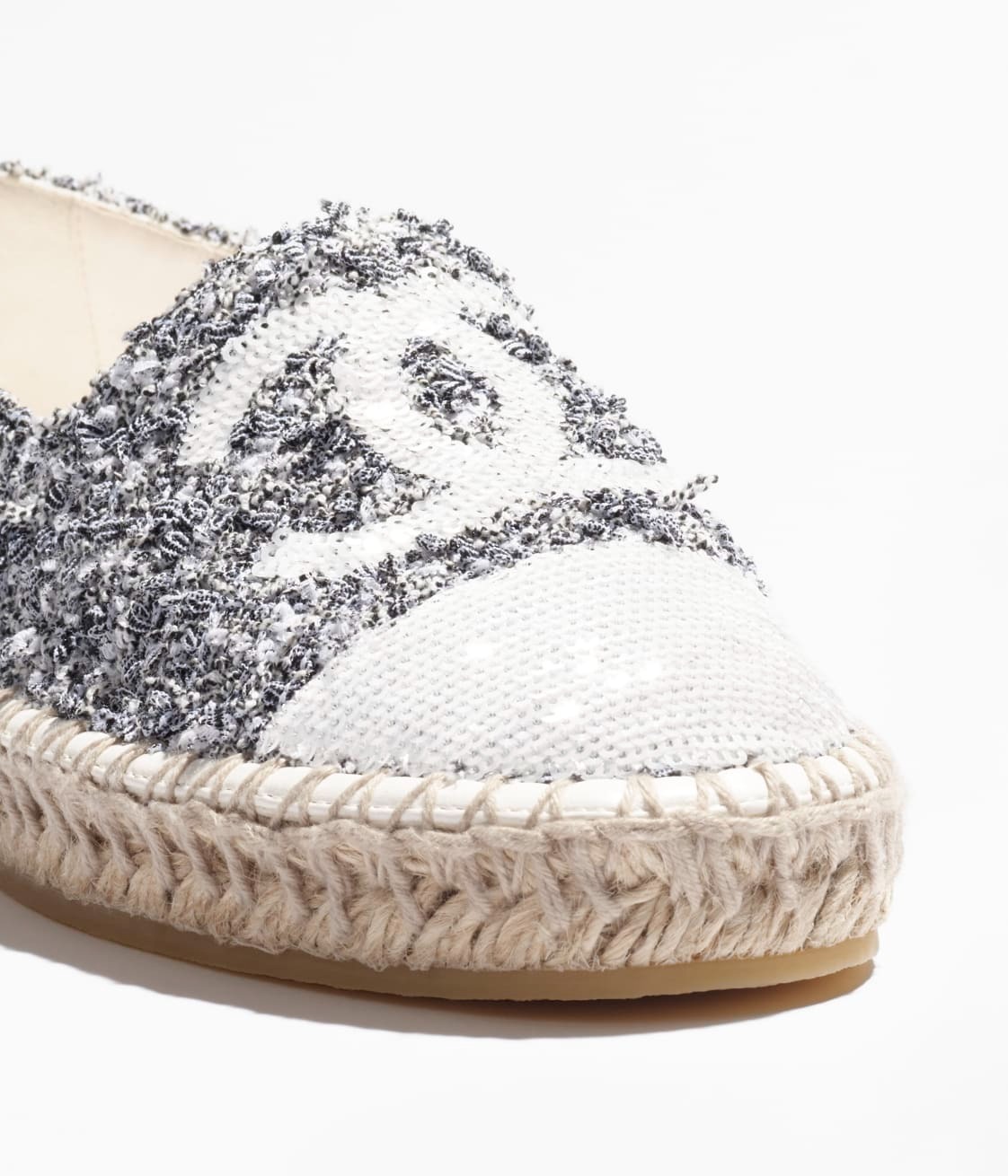 Ch**el Espadrilles White And Black For Women- G45602 B16103 NW250
