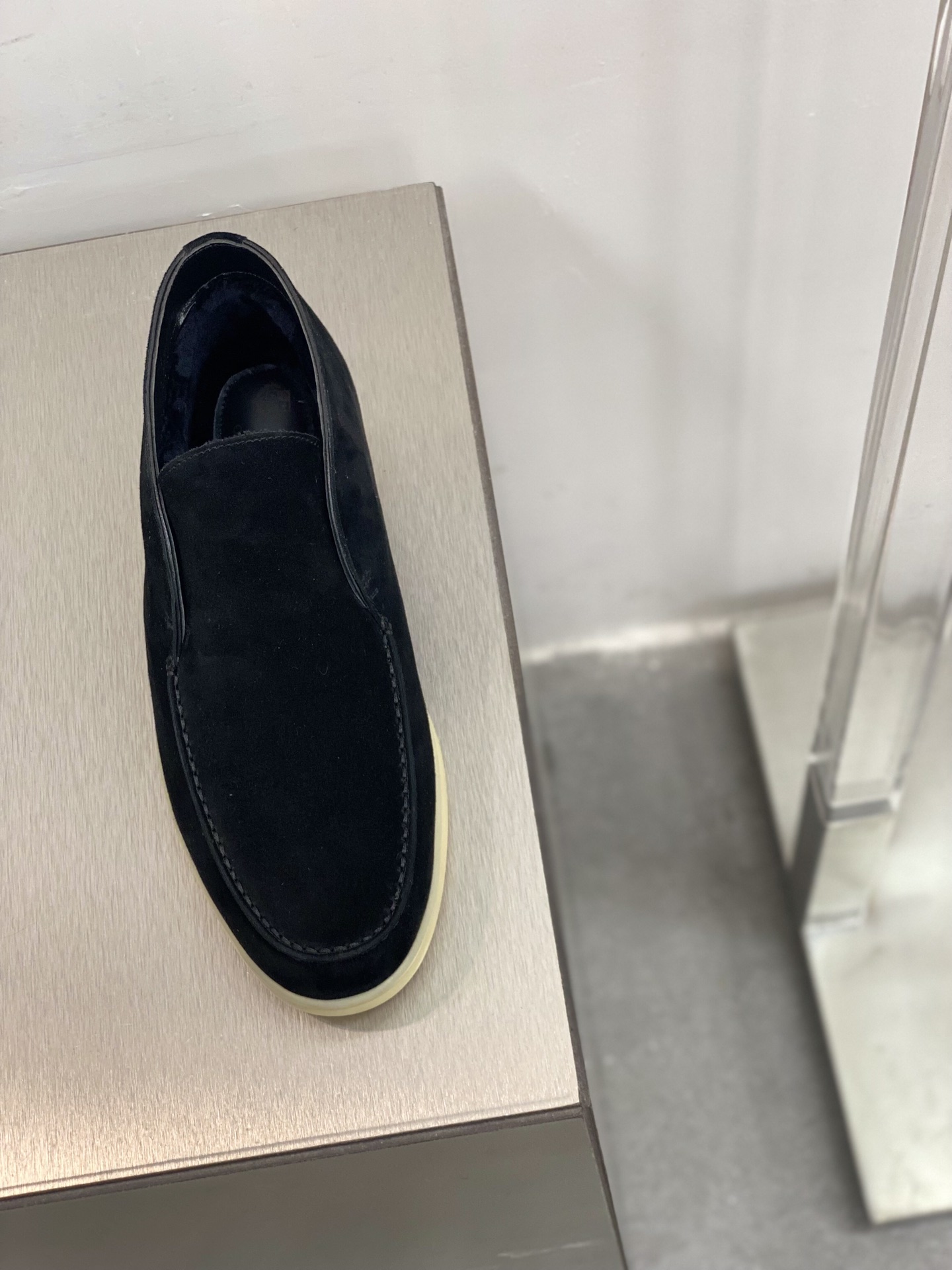 L0r0 P1ana Open Walk Boots Caviar For Women – FAE9959 MB97