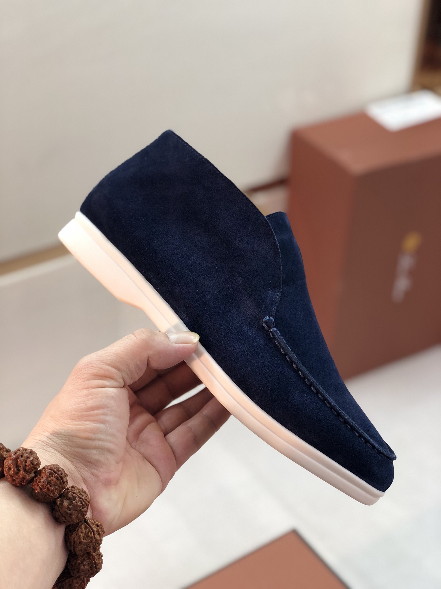 L0r0 P1ana Open Walk Boots Argo Blue Melange For Women – FAE9959 W948