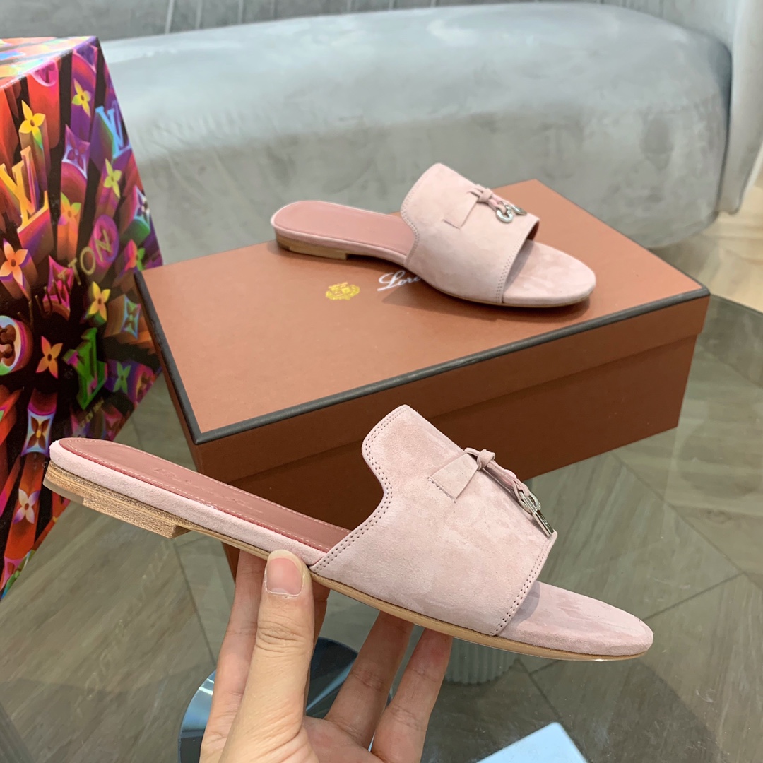 L0r0 P1ana Summer Charms Sandal Pink Shell For Women – FAI5580 30D2