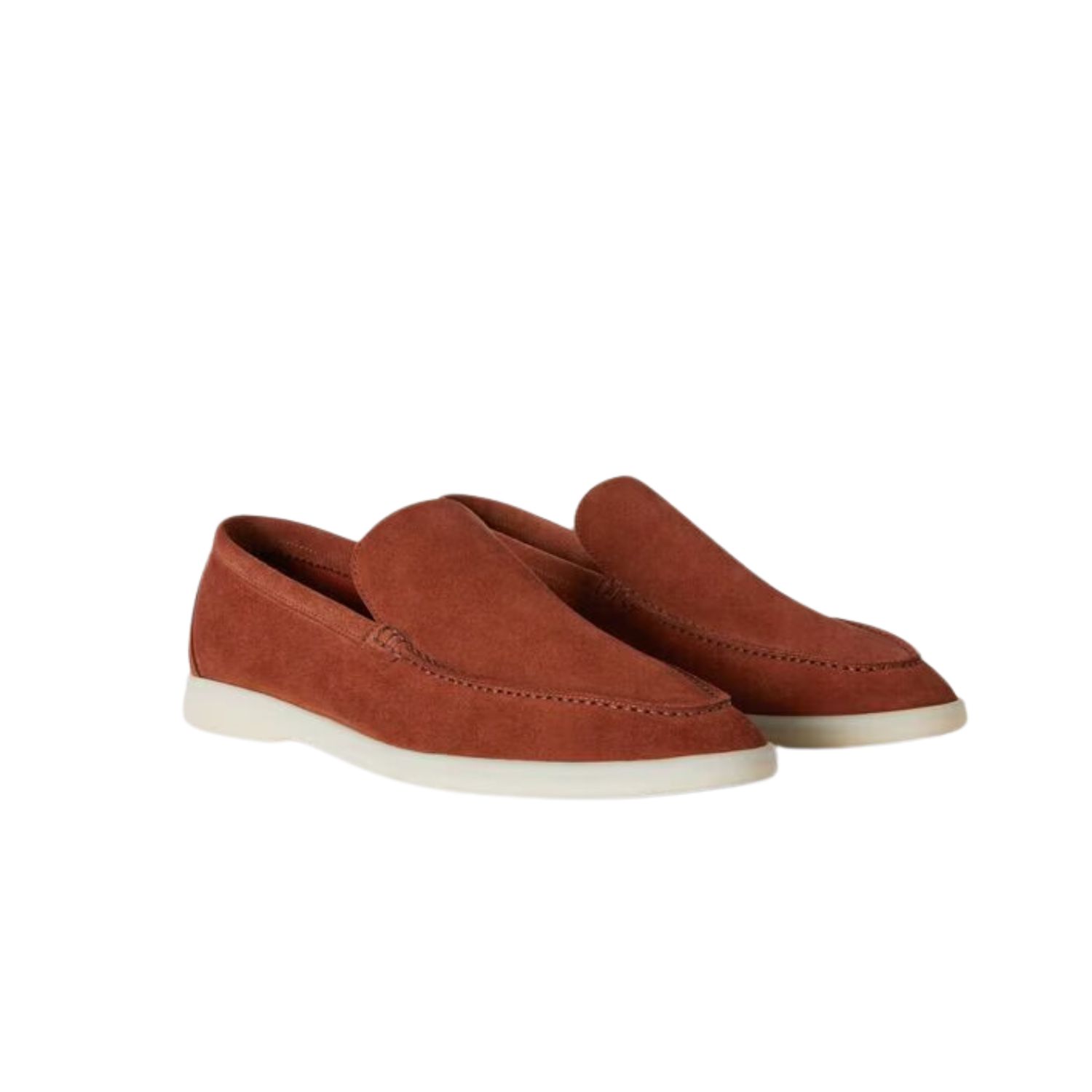 L0r0 P1ana Summer Walk Loafers Cinnamon Bark For Men FAI1392_P0A2