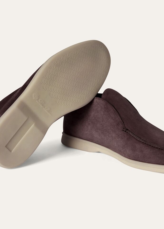 L0r0 P1ana Open Walk Chukka Boots Black For Men FAB4368