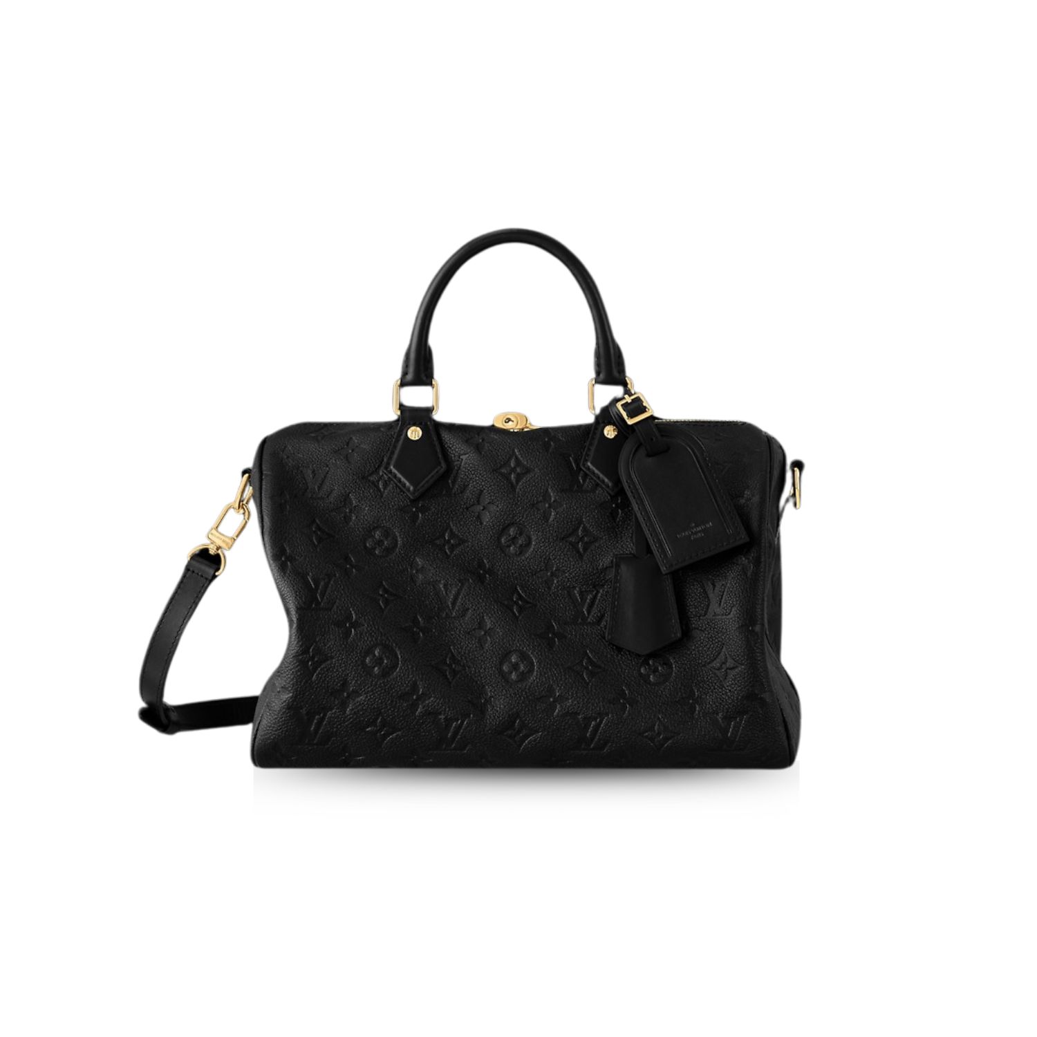 L0vis Vvtt0n Speedy Soft 30 Monogram Empreinte Black For Women 30cm/11.8in M47186