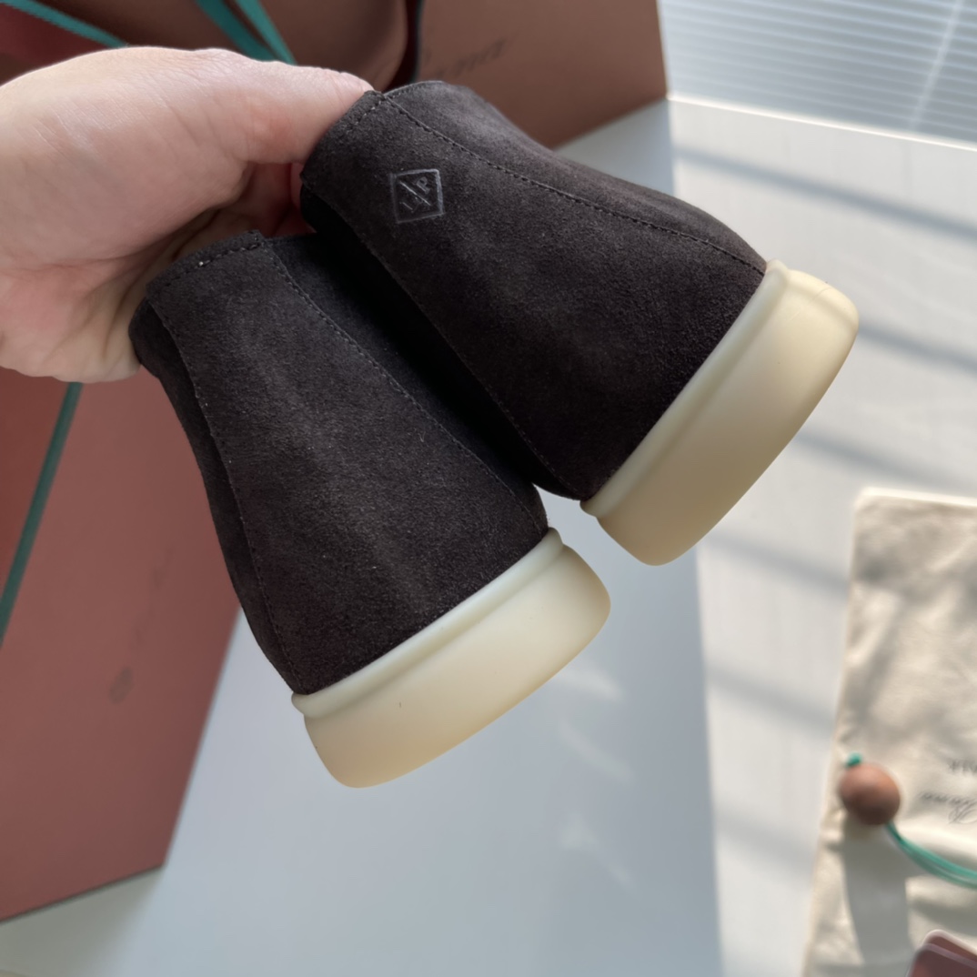 L0r0 P1ana Open Walk Boots Chocolate For Women – FAE9959 H026