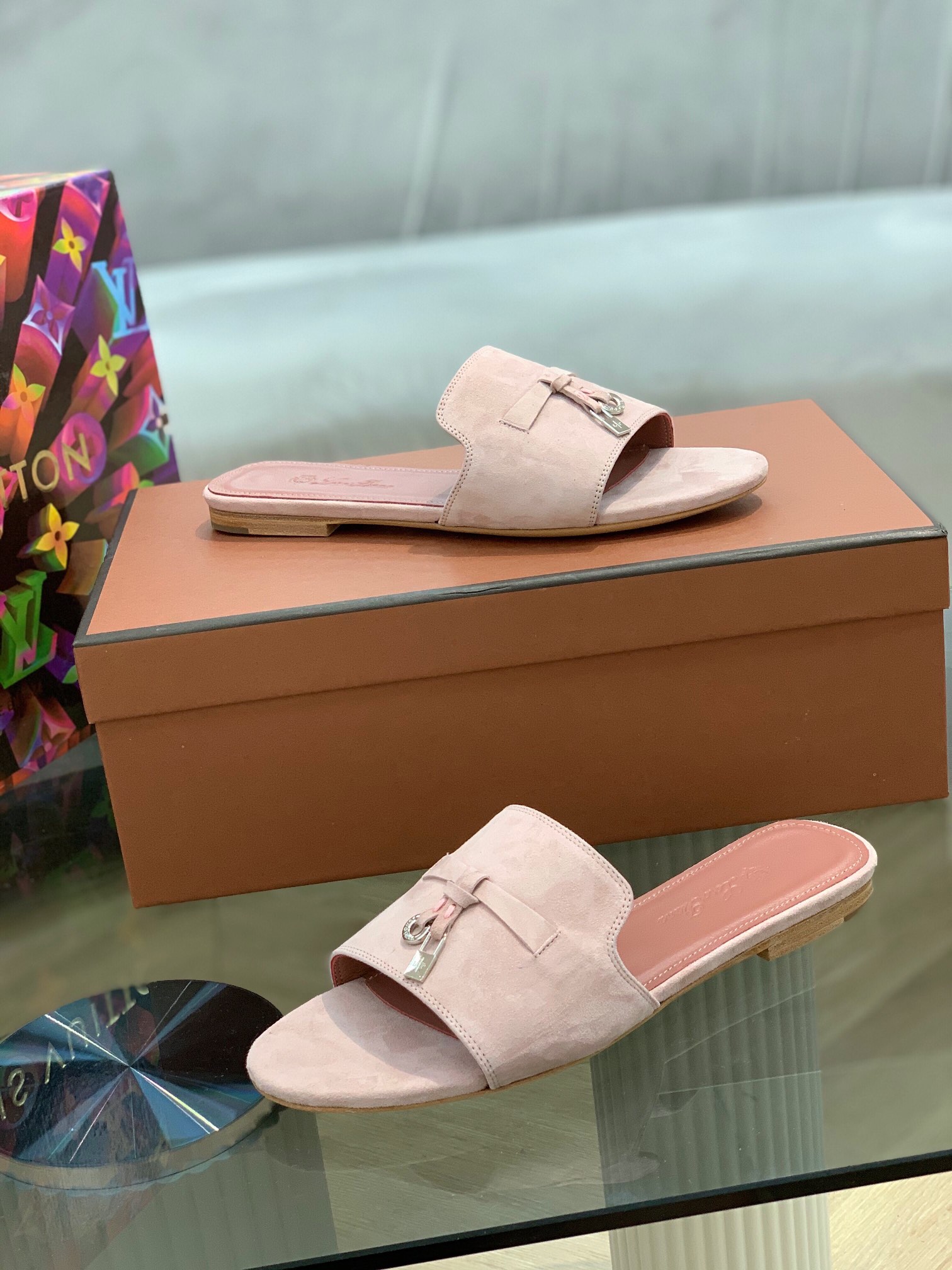 L0r0 P1ana Summer Charms Sandal Pink Shell For Women – FAI5580 30D2