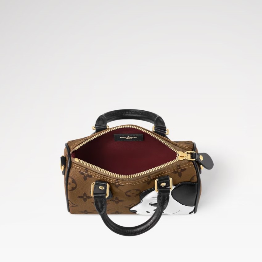 L0vis Vvtt0n Nano Speedy Bag Brown For Women M83688 16cm/6.3inch