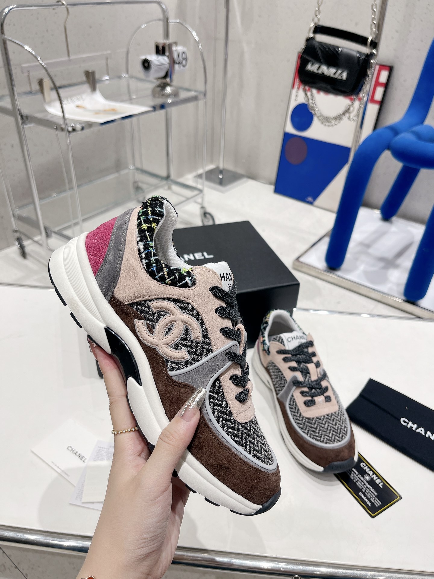 Ch**el Sneakers Grey For Women