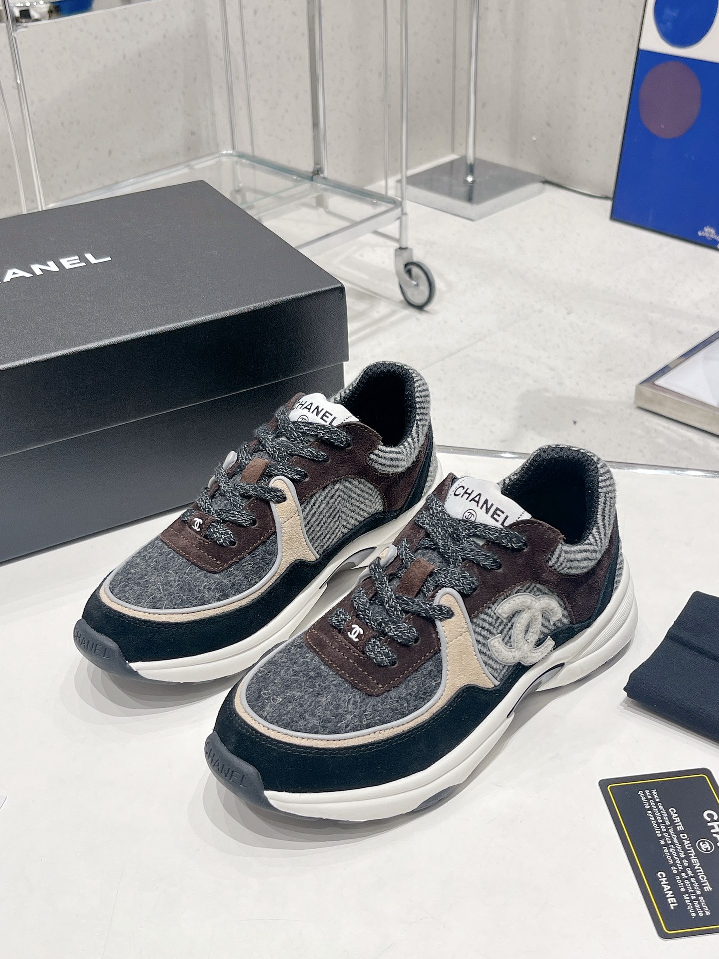 Ch**el Sneakers Grey For Women