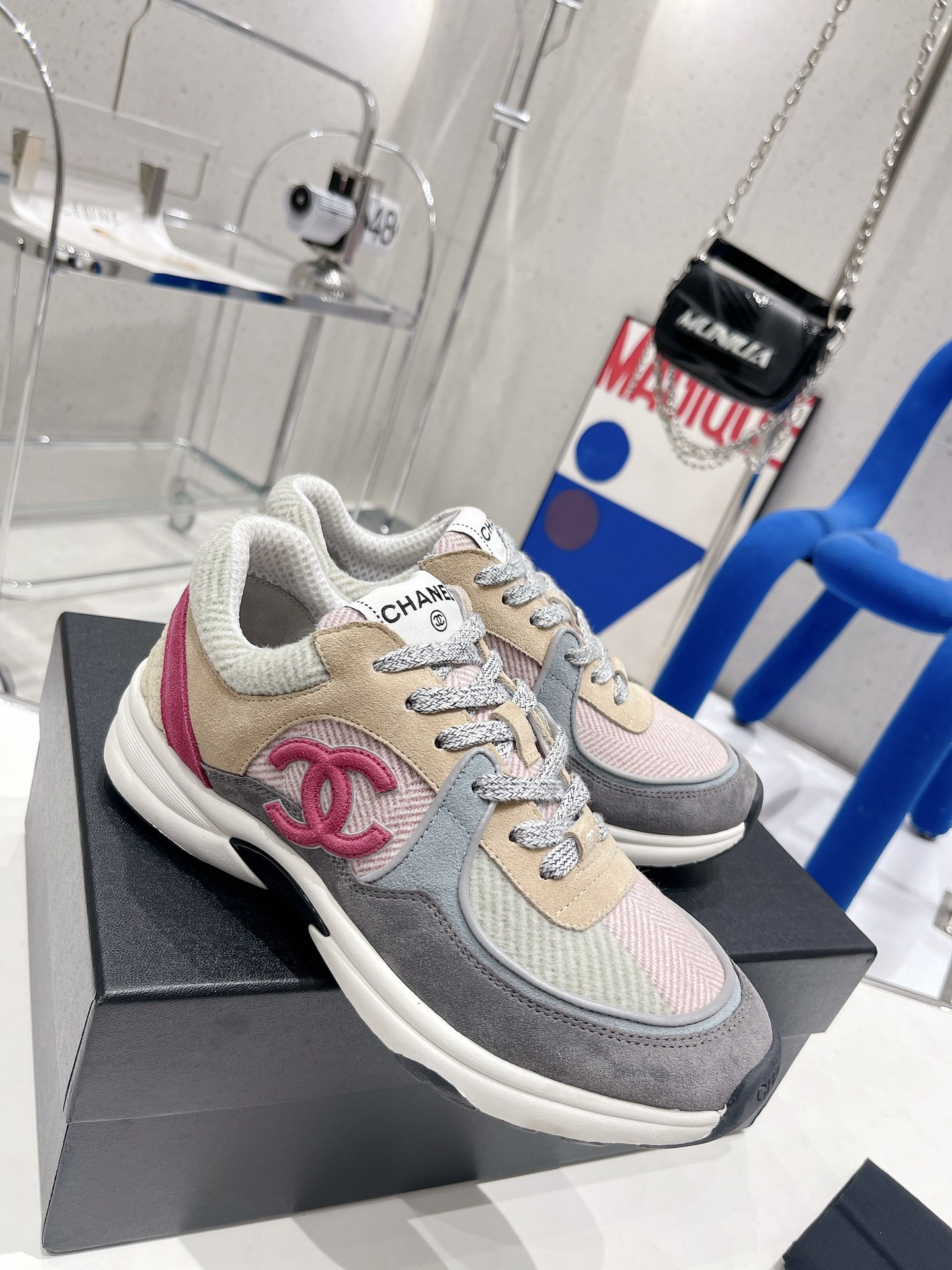 Ch**el Sneakers Grey For Women