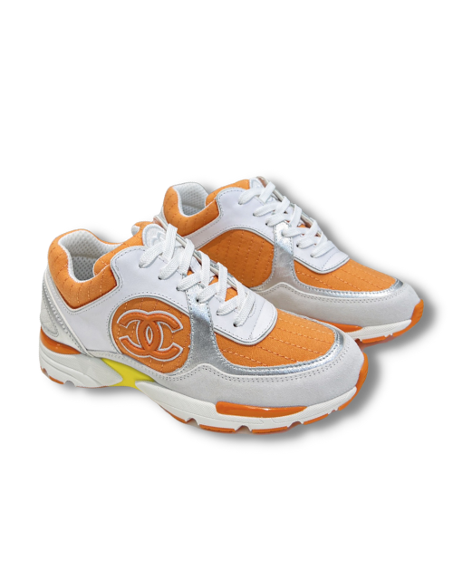 Ch**el Sneakers Orange For Women