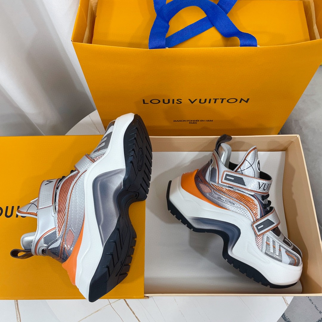 L0vis Vvtt0n LV Archlight 2.0 Platform Sneaker Silver For Women 1AB143