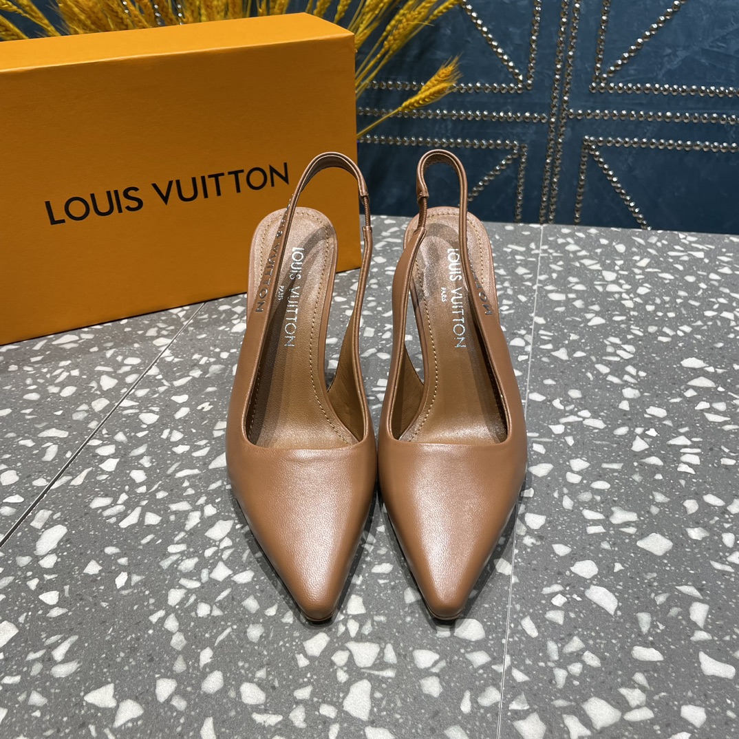 L0vis Vvtt0n Sparkle Slingback Pump Brown For Women