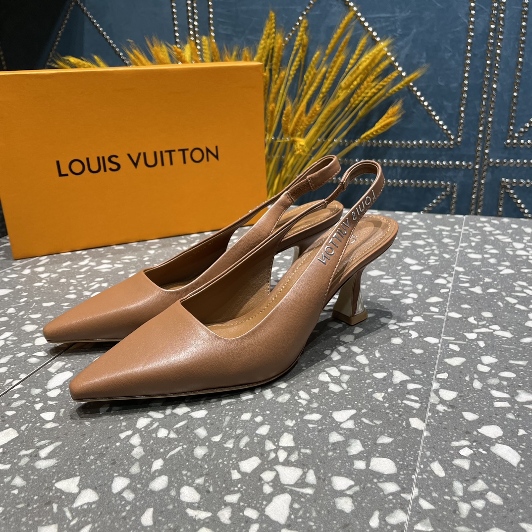 L0vis Vvtt0n Sparkle Slingback Pump Brown For Women