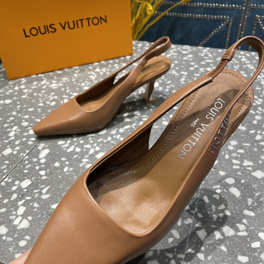 L0vis Vvtt0n Sparkle Slingback Pump Brown For Women