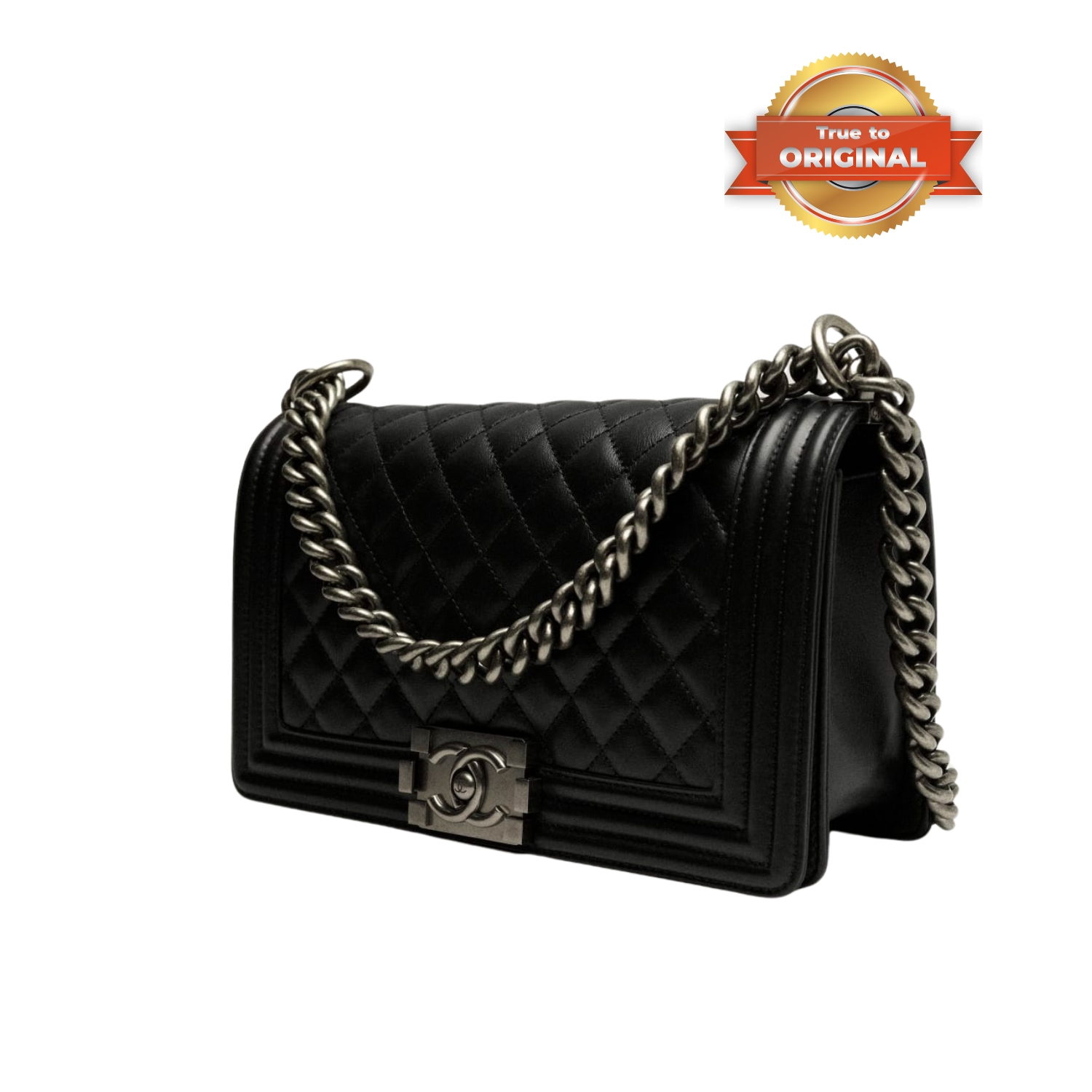 [True-to-ORIGINAL] Ch**el Classic Boy Handbag Black For Women 9.8in/25cm A67086 Y09953 94305