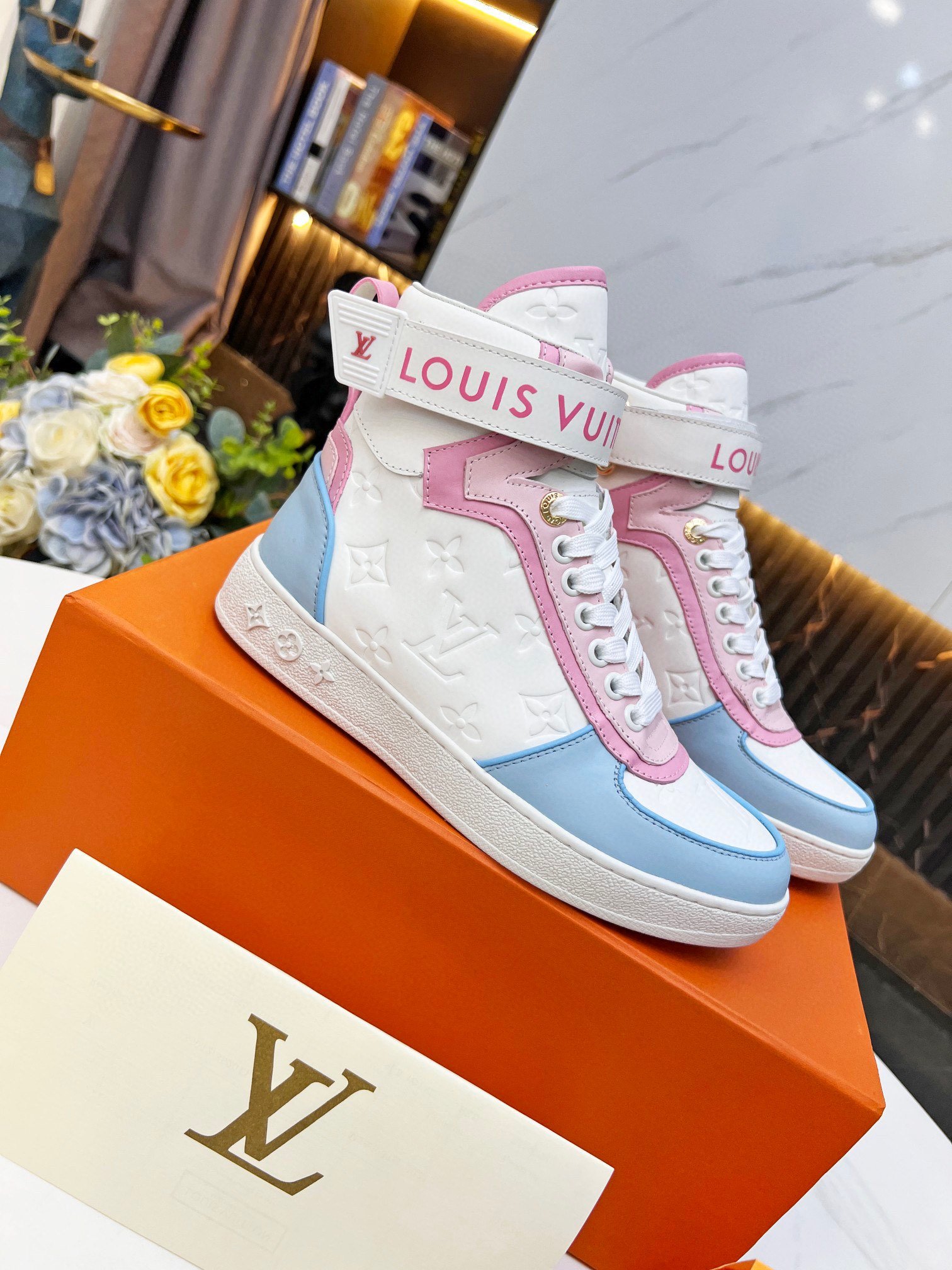 L0vis Vvtt0n Women’s Boombox Sneaker Boots Pink For Women LV