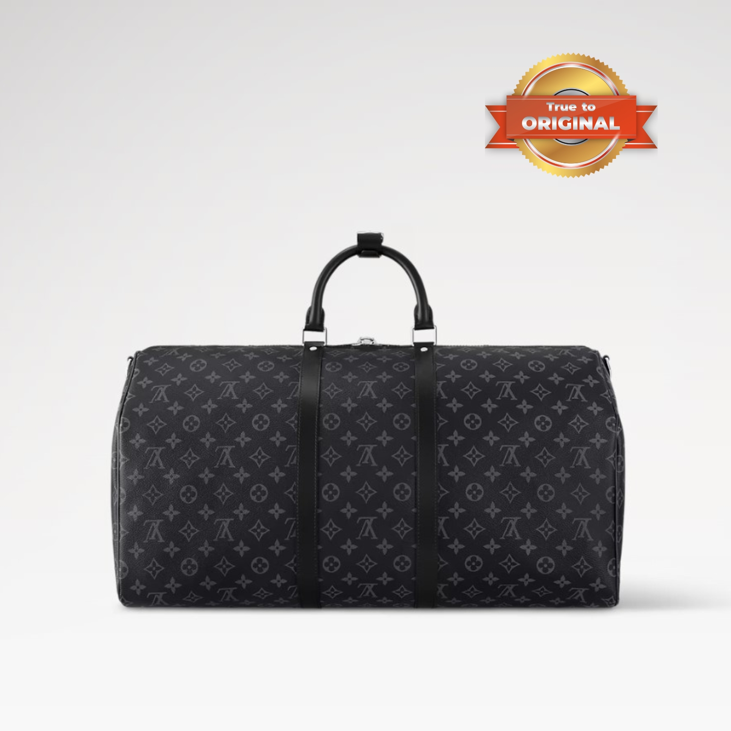 [True-to-ORIGINAL] L0vis Vvtt0n Keepall Bandoulière 55 Bag Monogram Eclipse Black 55cm/21.7in M40605