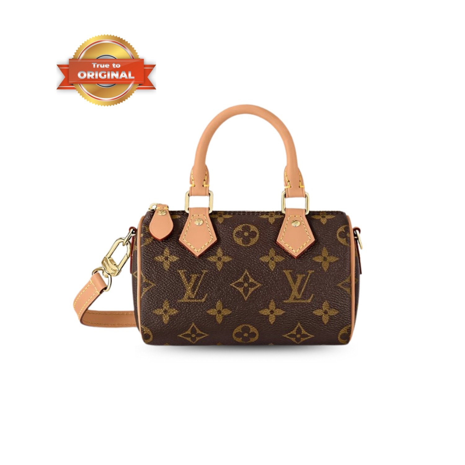 [True-to-ORIGINAL] L0vis Vvtt0n Nano Speedy Monogram Canvas Brown For Women 16cm/6.3in M81085
