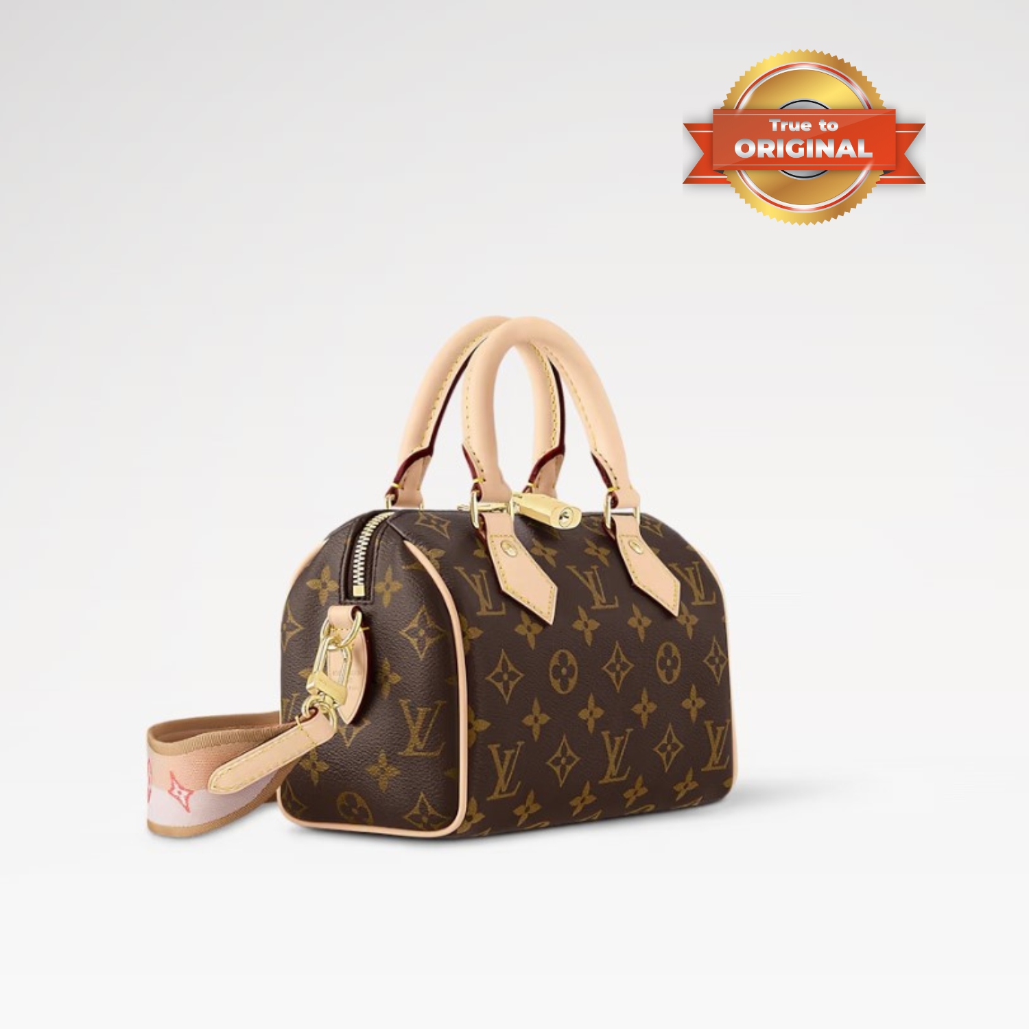 [True-to-ORIGINAL] L0vis Vvtt0n Speedy Bandoulière 20 Monogram Canvas Brown For Women 20cm/8.1in M46594