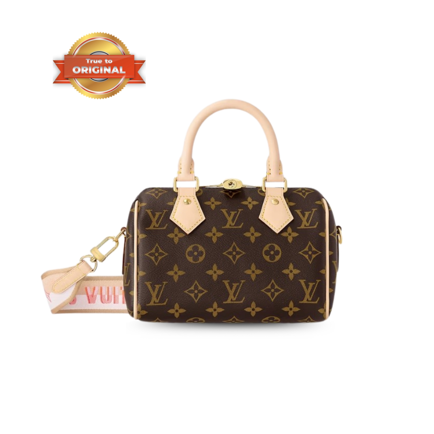 [True-to-ORIGINAL] L0vis Vvtt0n Speedy Bandoulière 20 Monogram Canvas Brown For Women 20cm/8.1in M46594