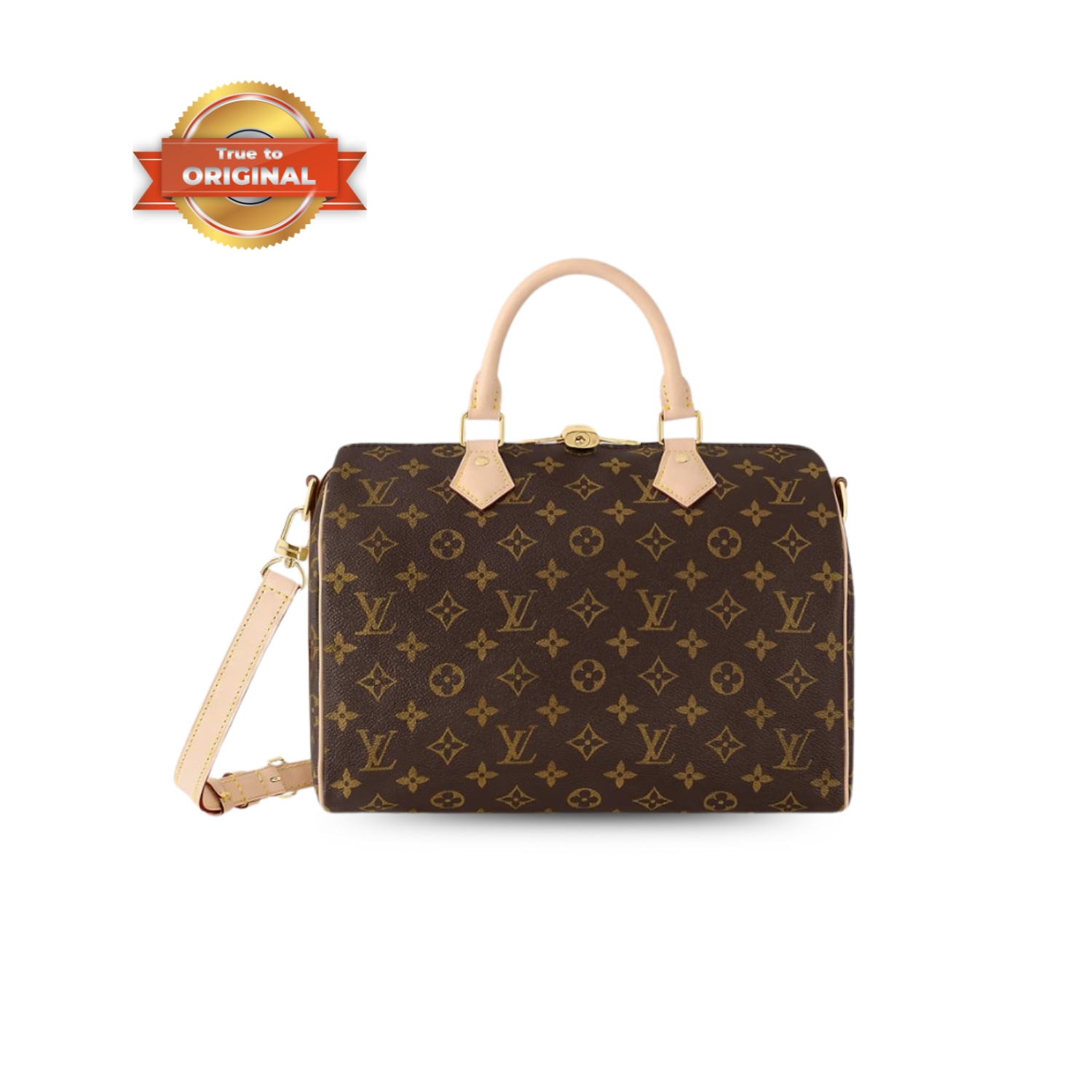 [True-to-ORIGINAL] L0vis Vvtt0n Speedy Bandoulière 30 Monogram Canvas Brown For Women 30cm/11.8in M46980