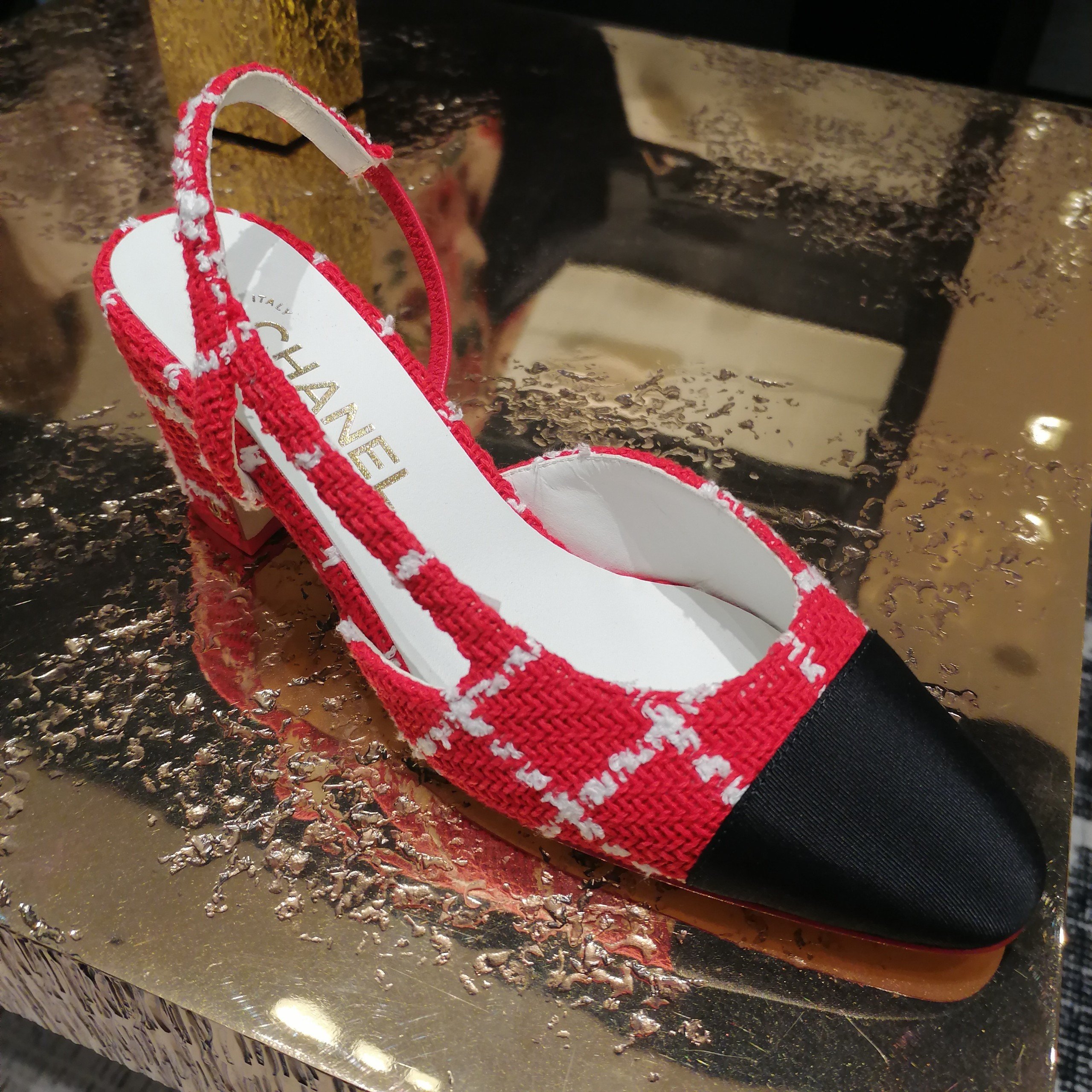 Ch**el Slingbacks Red For Women – G31318 Y56350 K5354