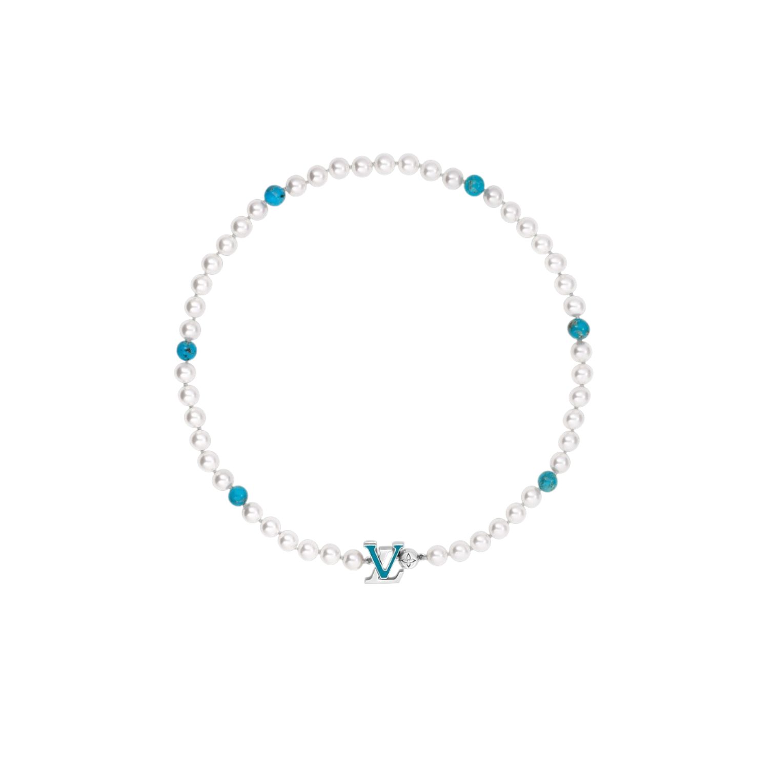 L0vis Vvtt0n Turquoise Rodeo Necklace For Men 58cm/23in M02058