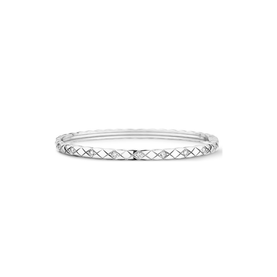 Ch**el Coco Crush Bracelet White Gold For Women J12328
