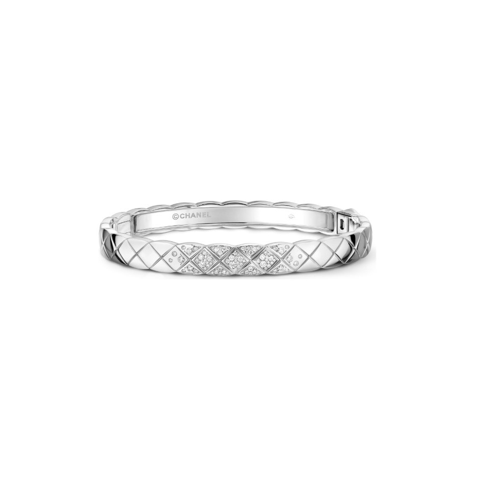 Ch**el Coco Crush Bracelet White Gold For Women J11162