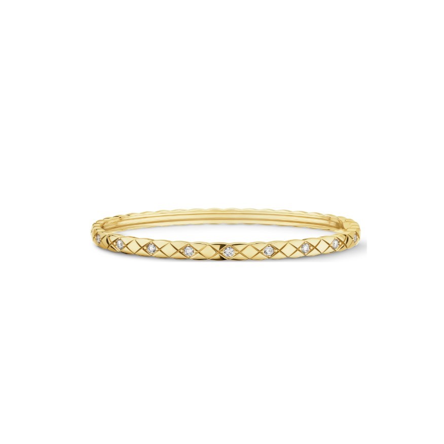 Ch**el Coco Crush Bracelet Yellow Gold For Women J12327