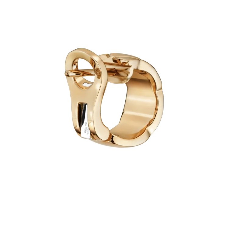 Ch**el Coco Crush Earrings Beige Gold For Women J12573